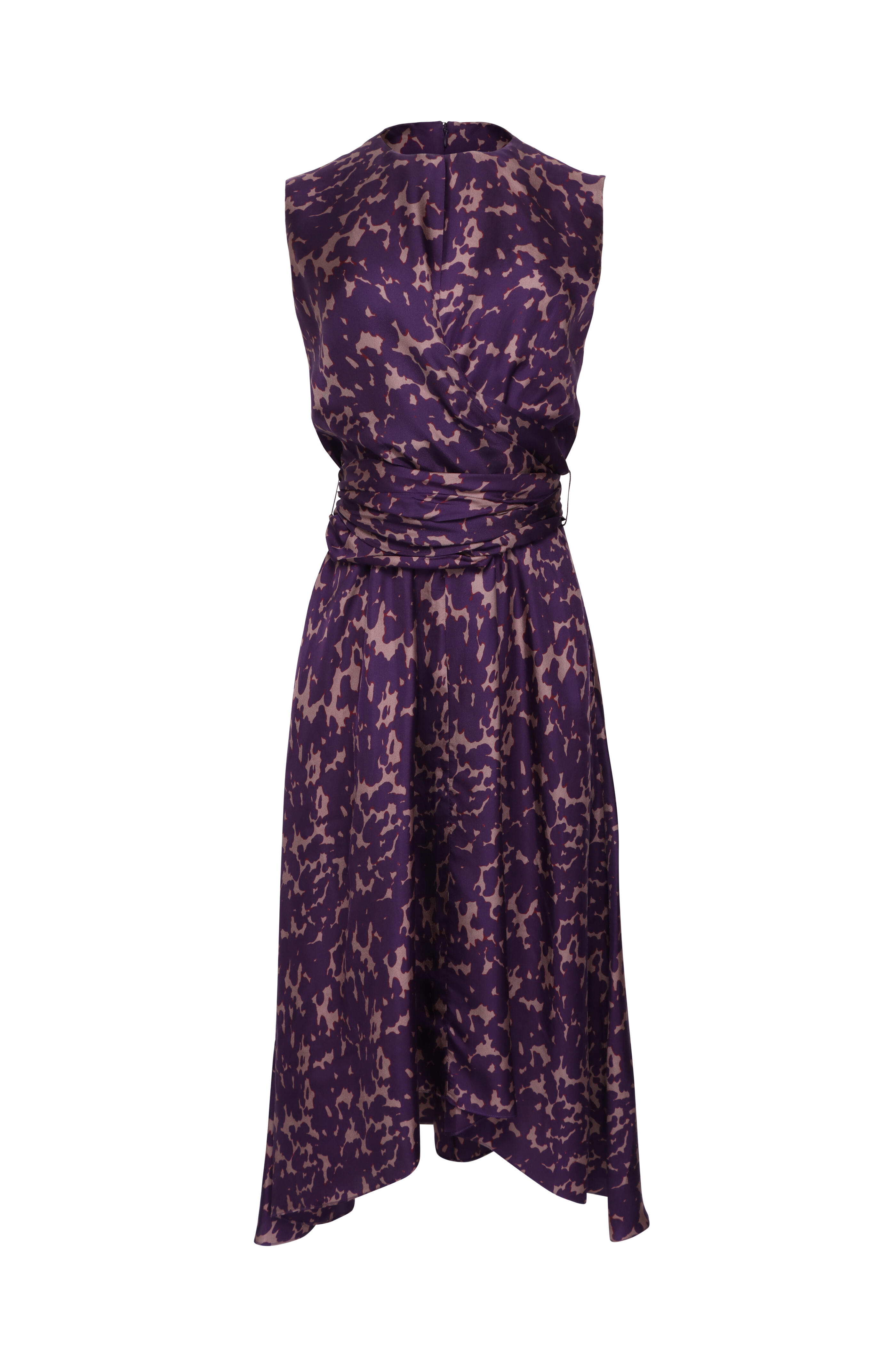 jersey a-line bridesmaid dress with knot detail Classic Ruched V-Neck Jersey Sleeveless Bridesmaid Dresses – Ballbella main image 0