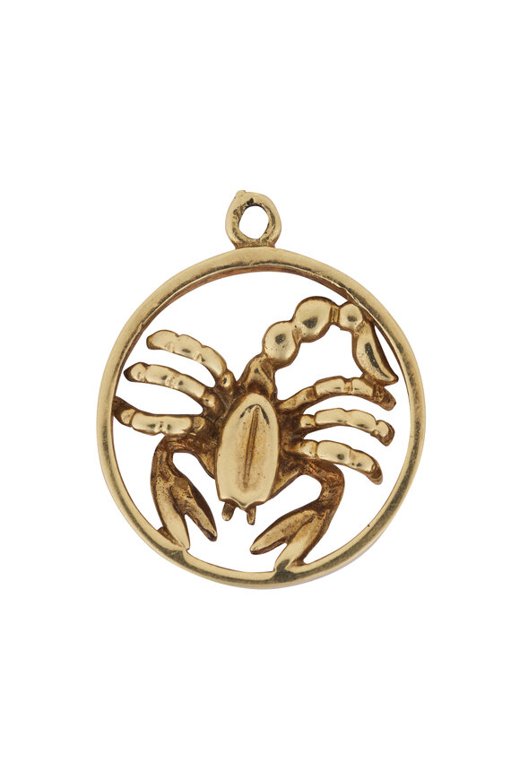 Vintage Collection 14k Yellow Gold Scorpio Zodiac Pendant