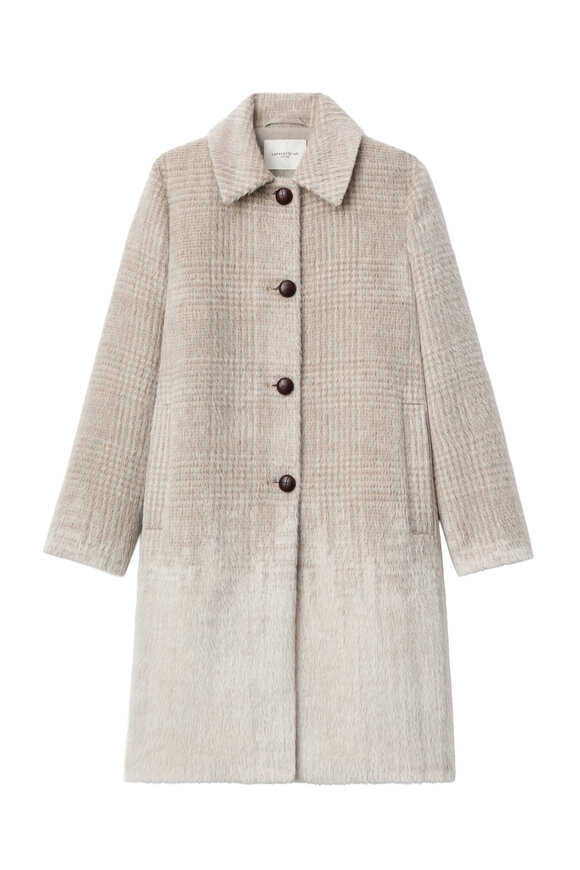 Lafayette 148 New York Hickory Plaid Drop Shoulder Coat - view 1