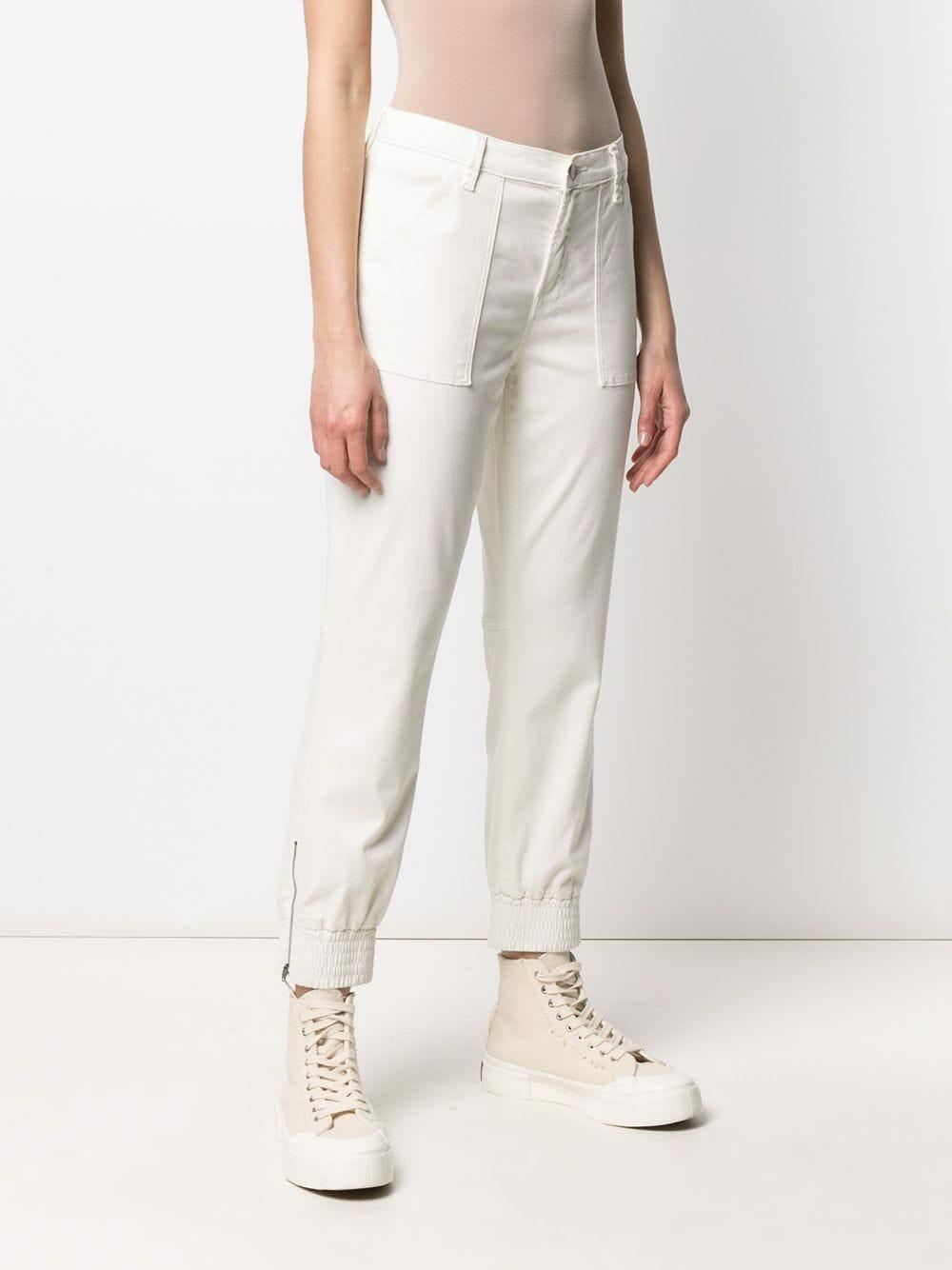 J Brand - Arkin Angel White Zip Ankle Jogger
