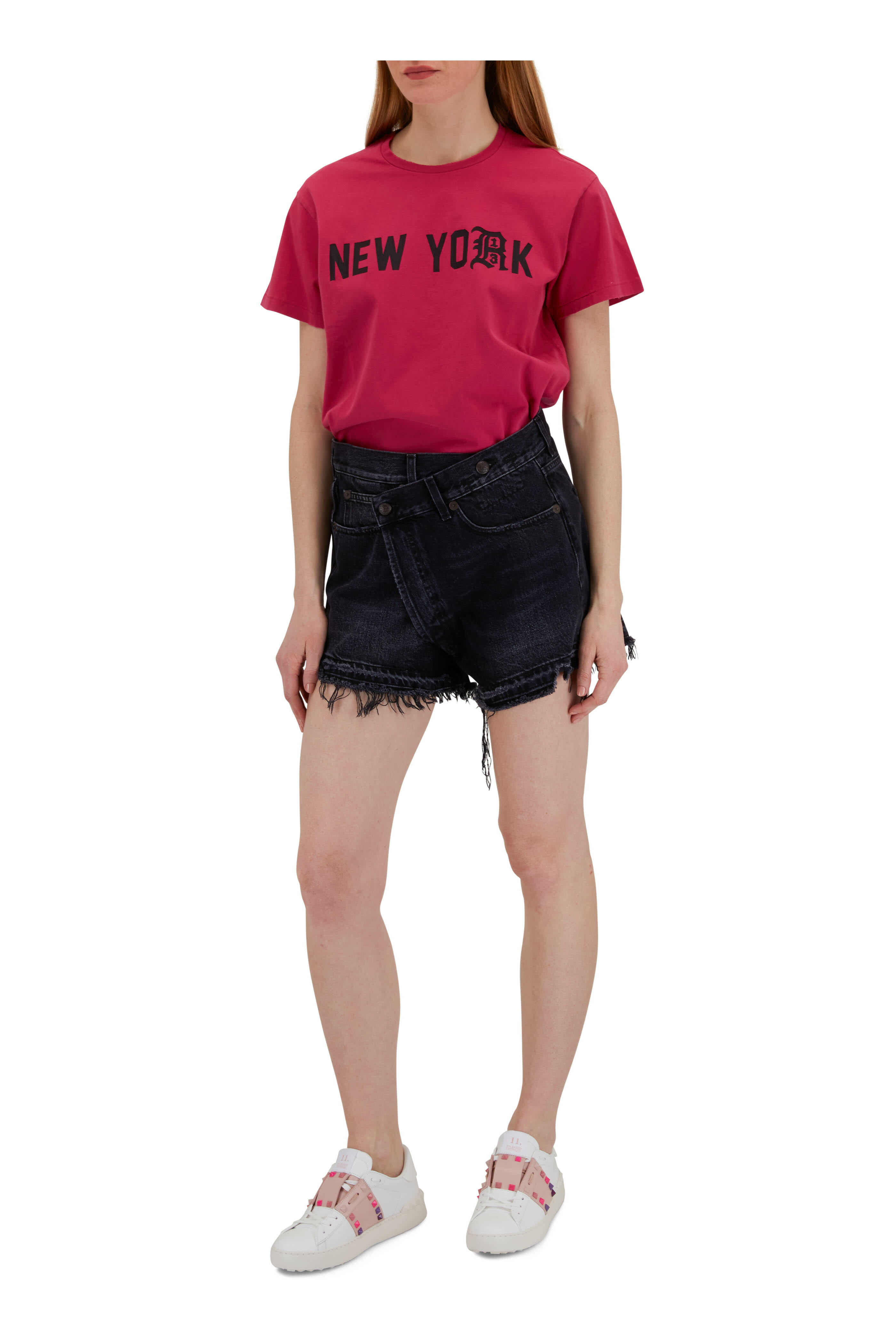 R13 Boy Bright Pink New York T Shirt Mitchell Stores