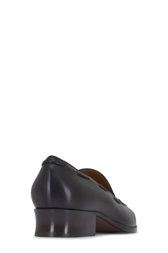 Loro Piana Serge Black Tassel Leather Loafer - view 3
