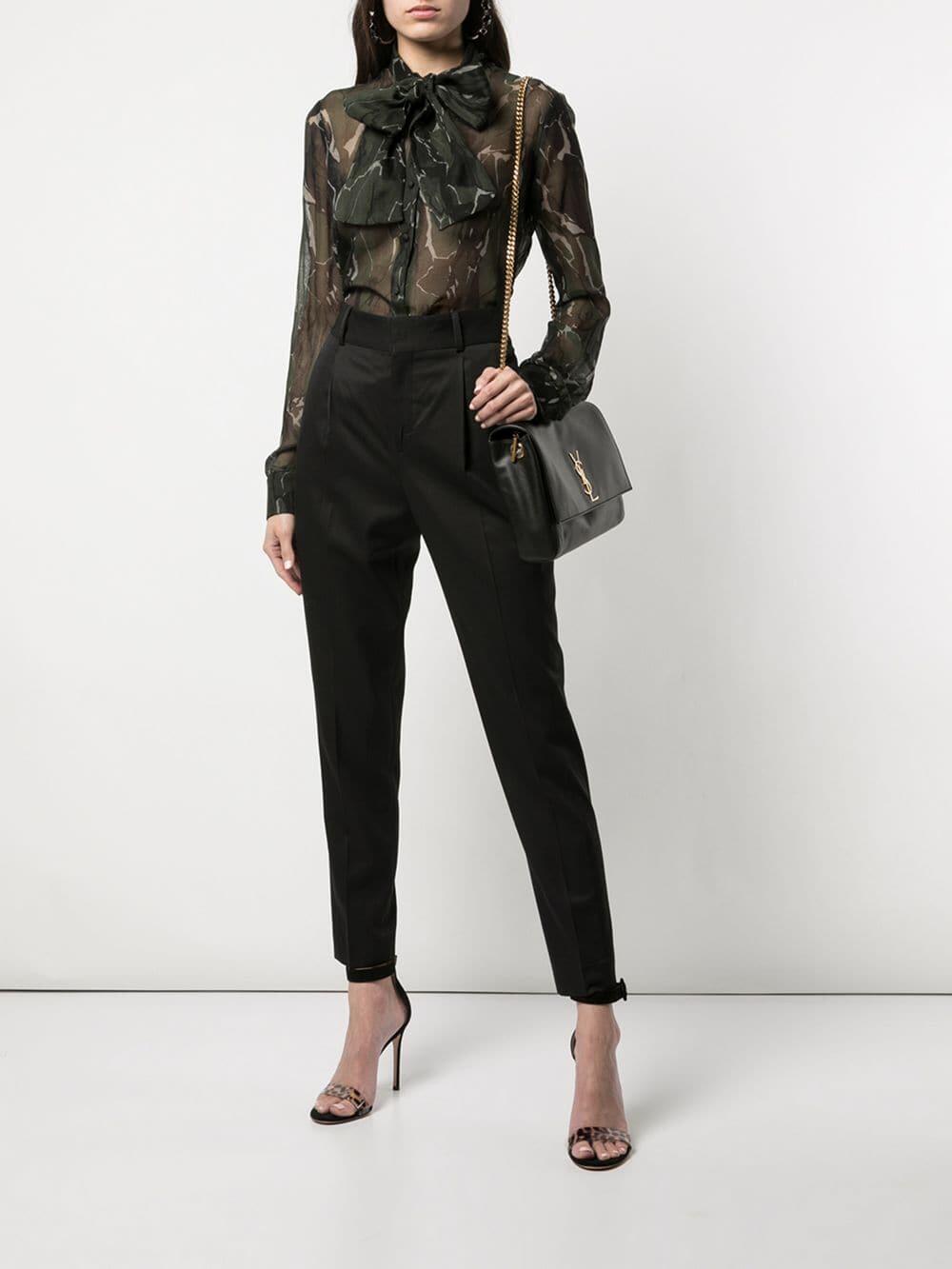 Saint Laurent - Kate Black Suede To Leather Reversible Chain Bag