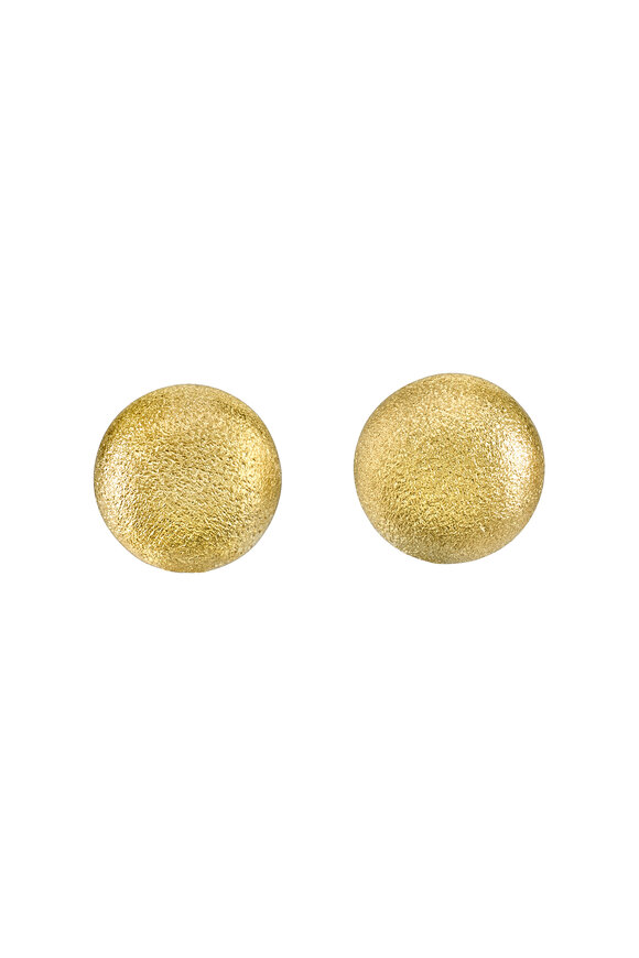 Aaron Henry Large Plain Mushroom Earrings - view 1