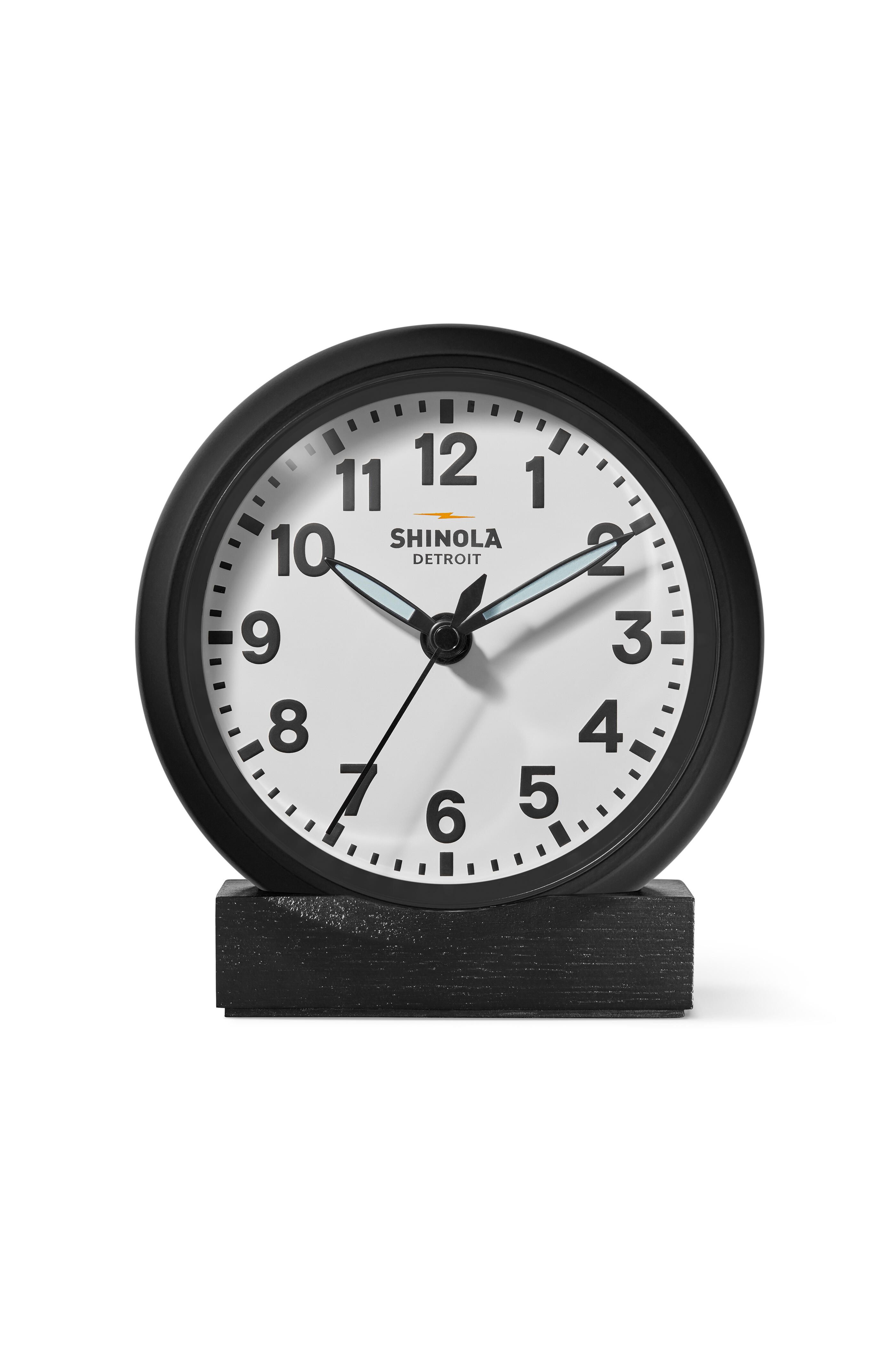 Shinola - Runwell Black & White Desk Clock