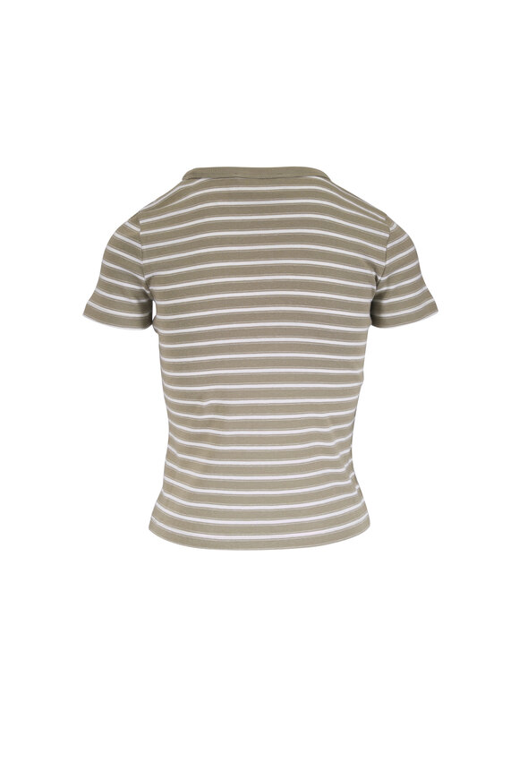 Vince Salted Moss Combo Stripe '90s Shrunken T-Shirt - view 5