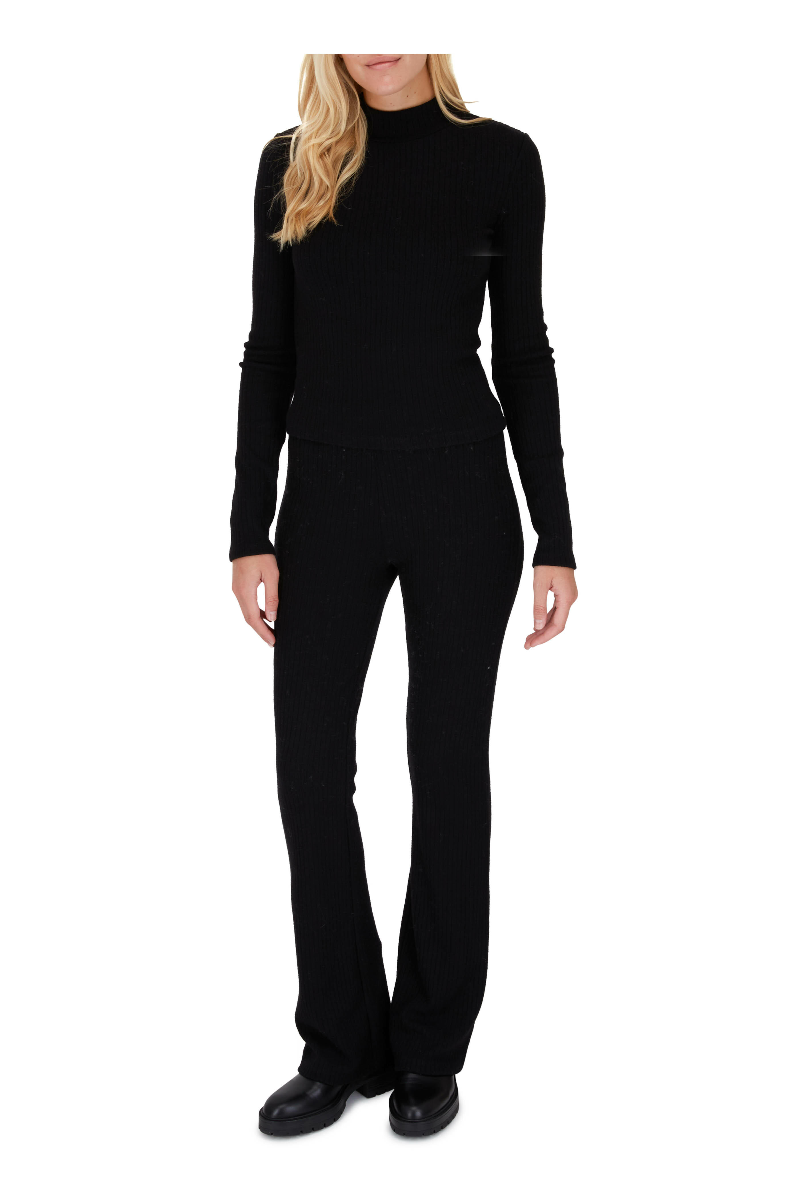 Aquazzura - St. Honore Black Leather Combat Boot