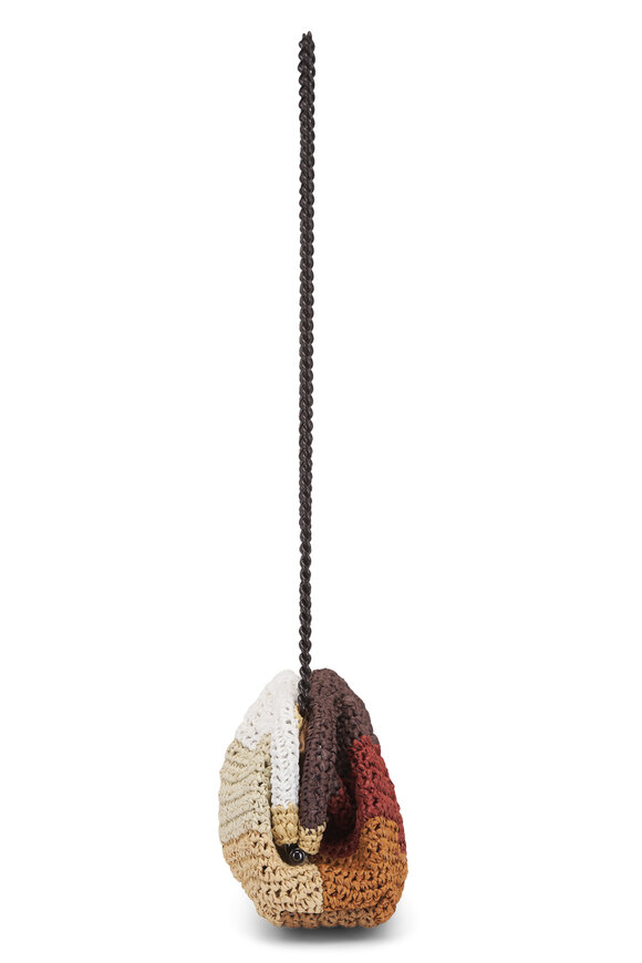 Maria La Rosa Layers Game Natural Crochet Shoulder Bag - view 4