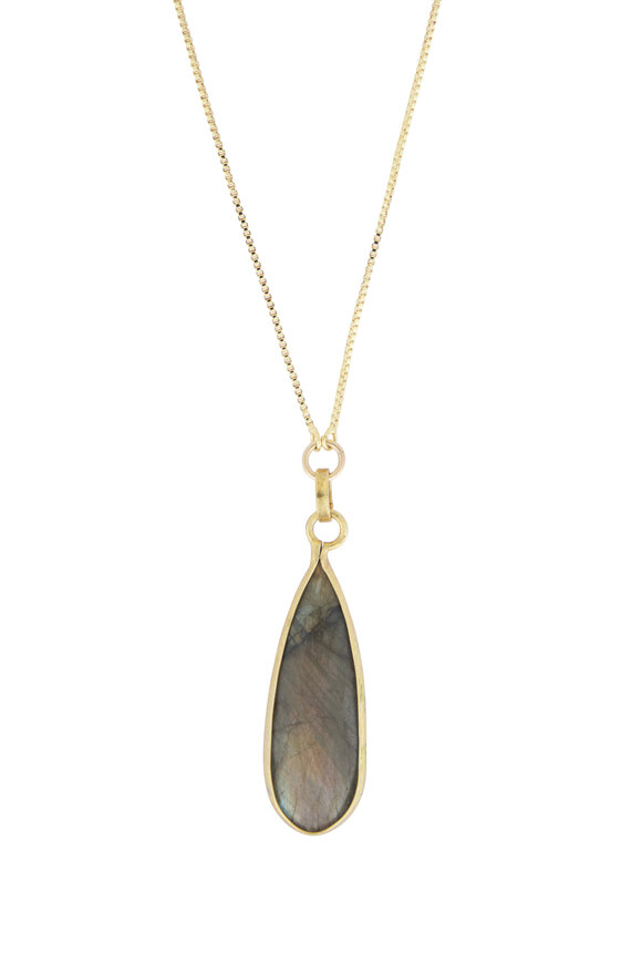 Cristina V. Adjustable Labradorite Long Necklace - view 2