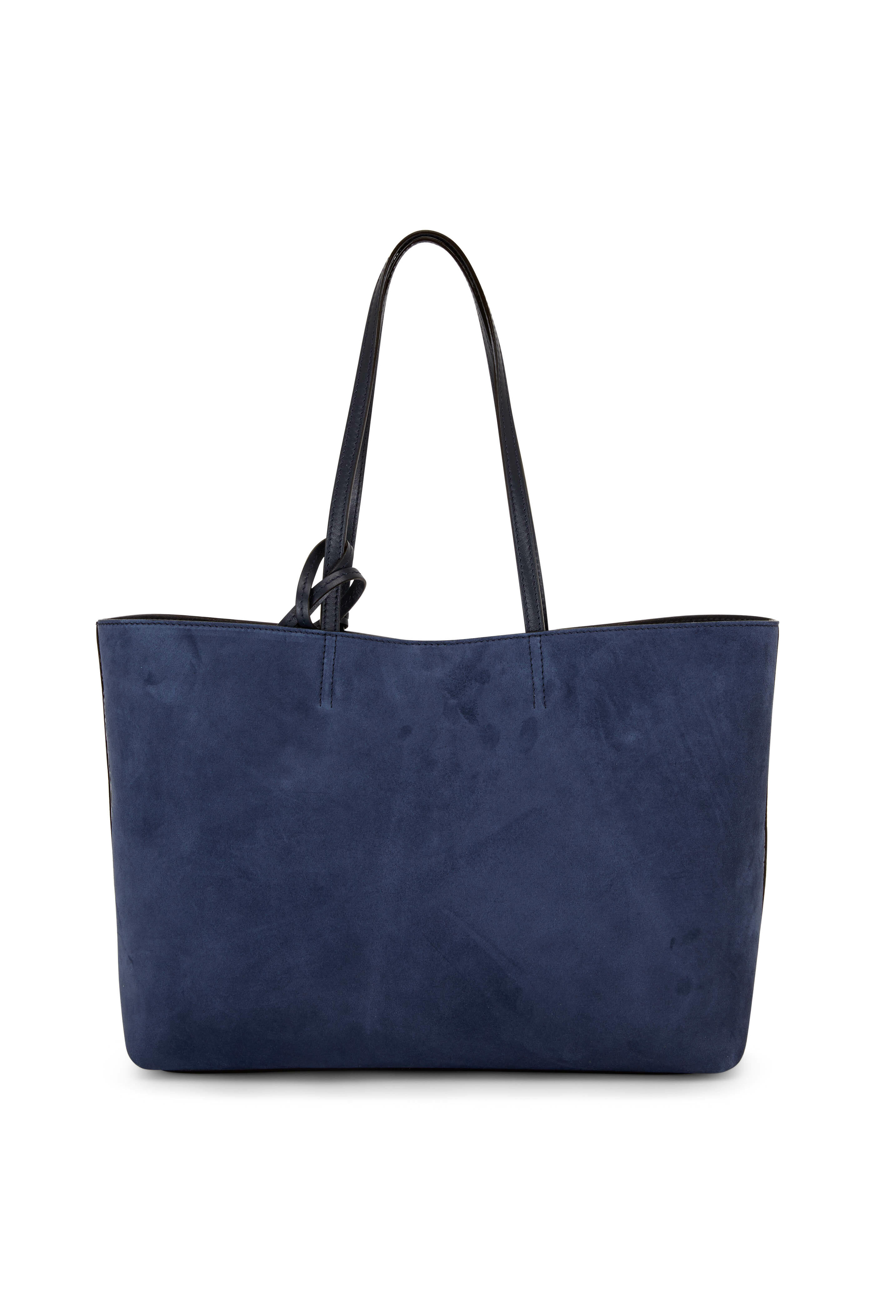 Jimmy Choo - Nnine2Five Navy Suede Tote | Mitchell Stores