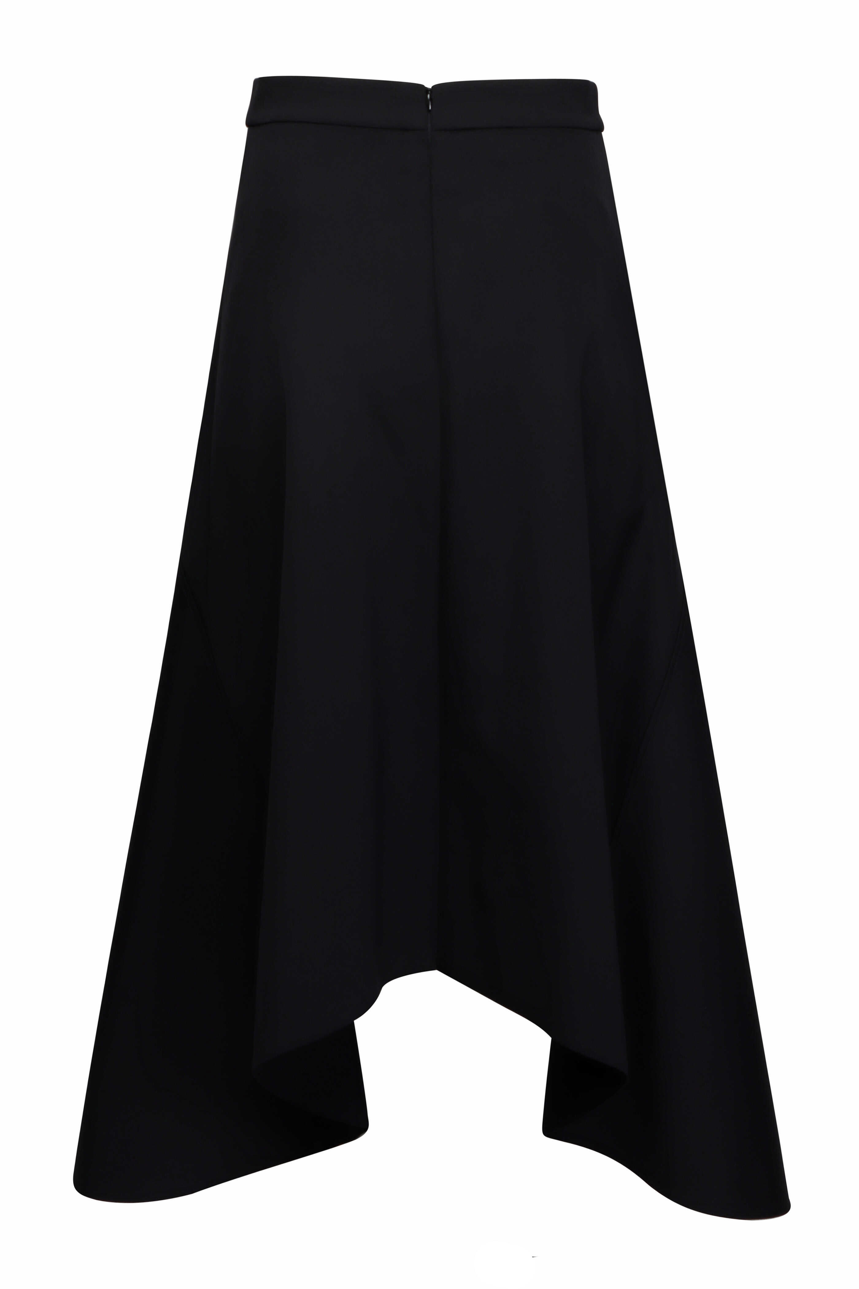 Akris Punto - Black Asymmetrical Midi Skirt
