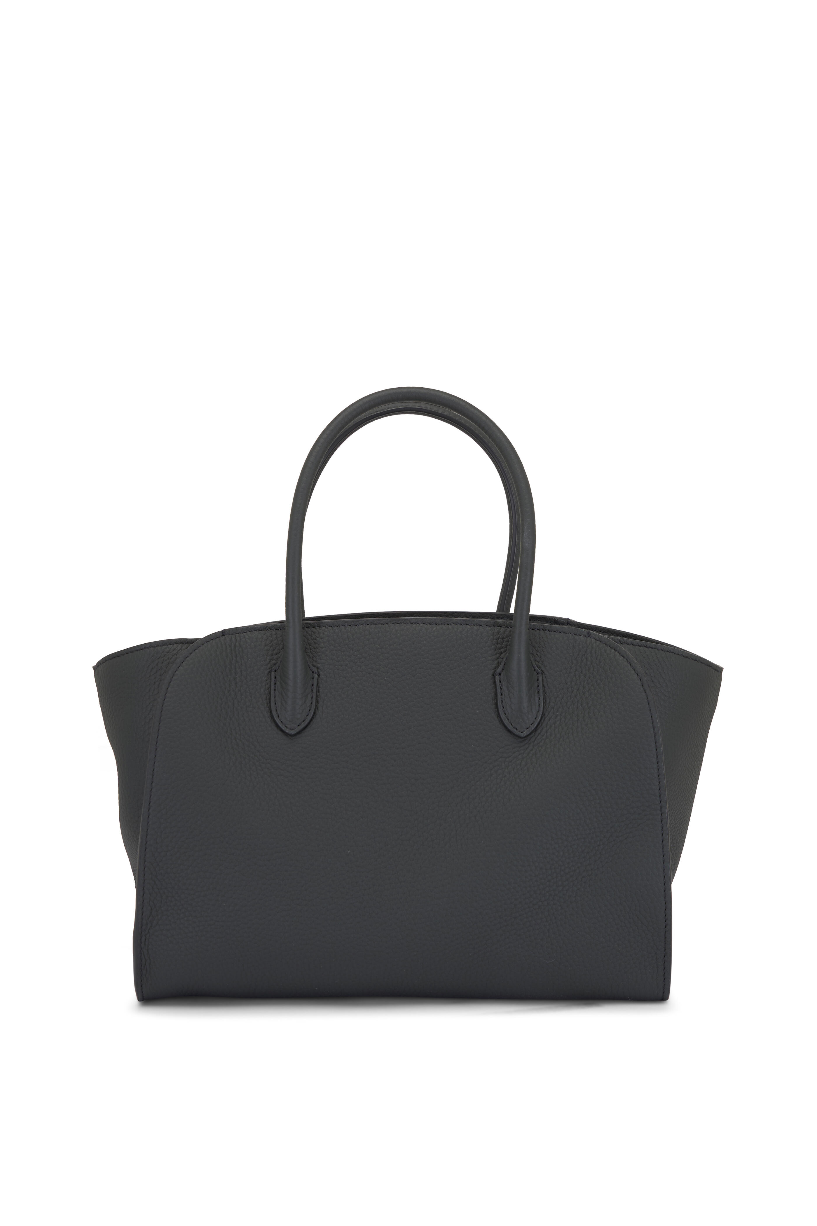 The Row - Marlo 12 Dark Pine Leather Tote