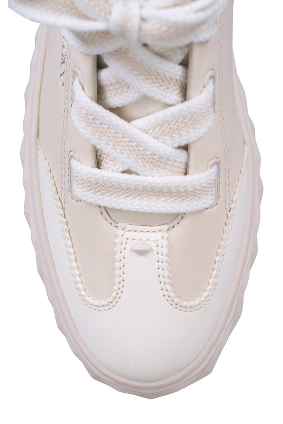 Jimmy Choo Diamond Light Flex F Latte Leather Sneaker - view 4