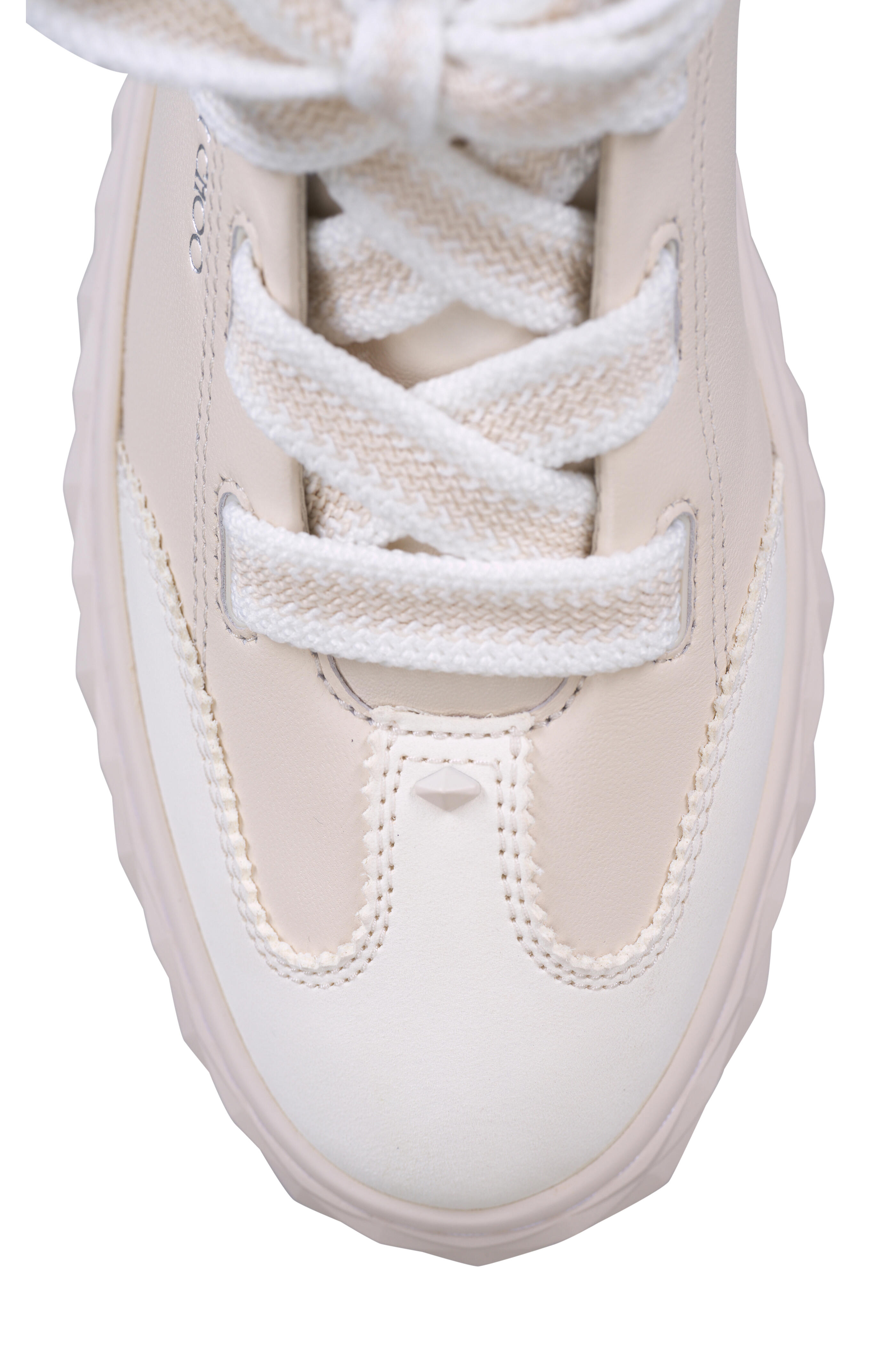 Jimmy Choo - Diamond Light Flex F Latte Leather Sneaker