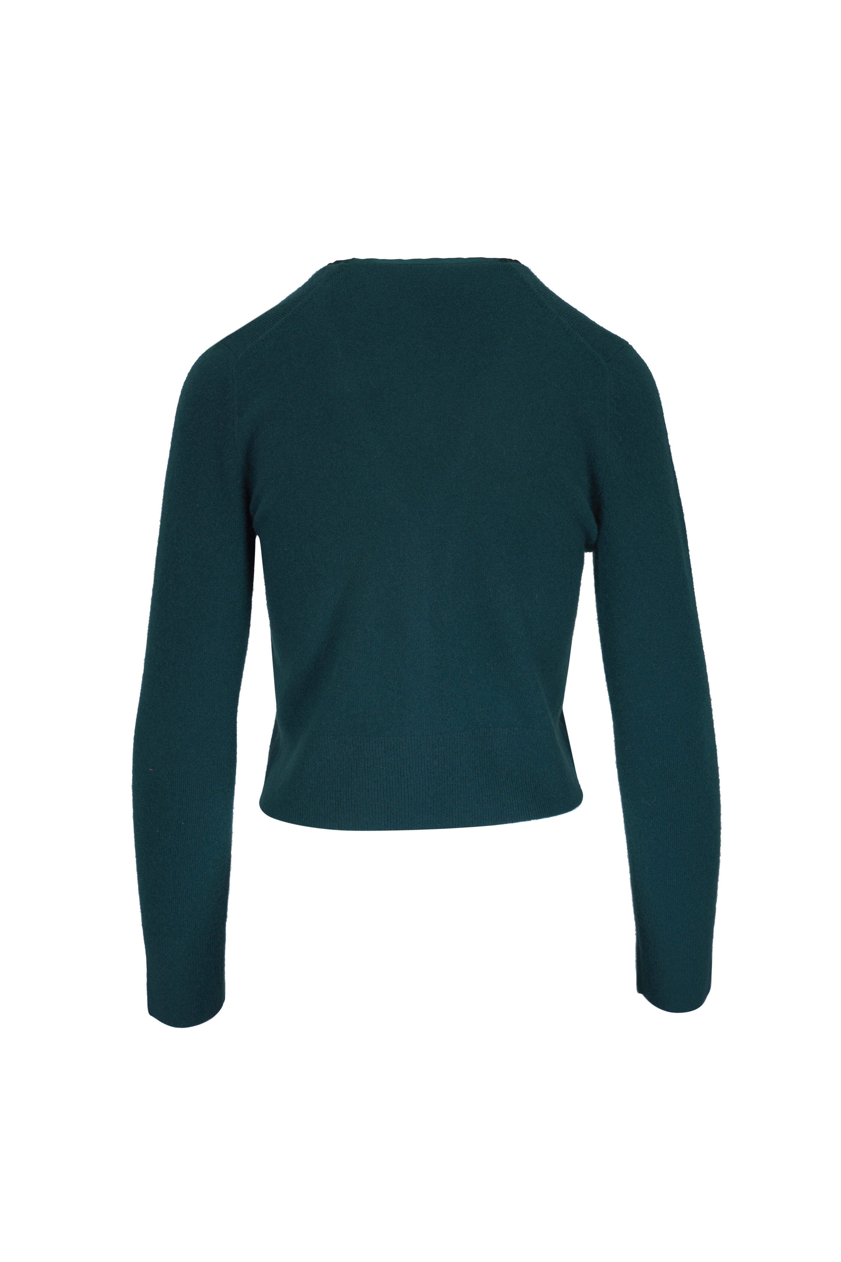 Vince - Juniper Satin Trim Wool & Cashmere Cardigan