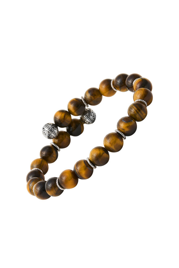 Jan Leslie Tigers Eye Beaded Flex Bracelet
