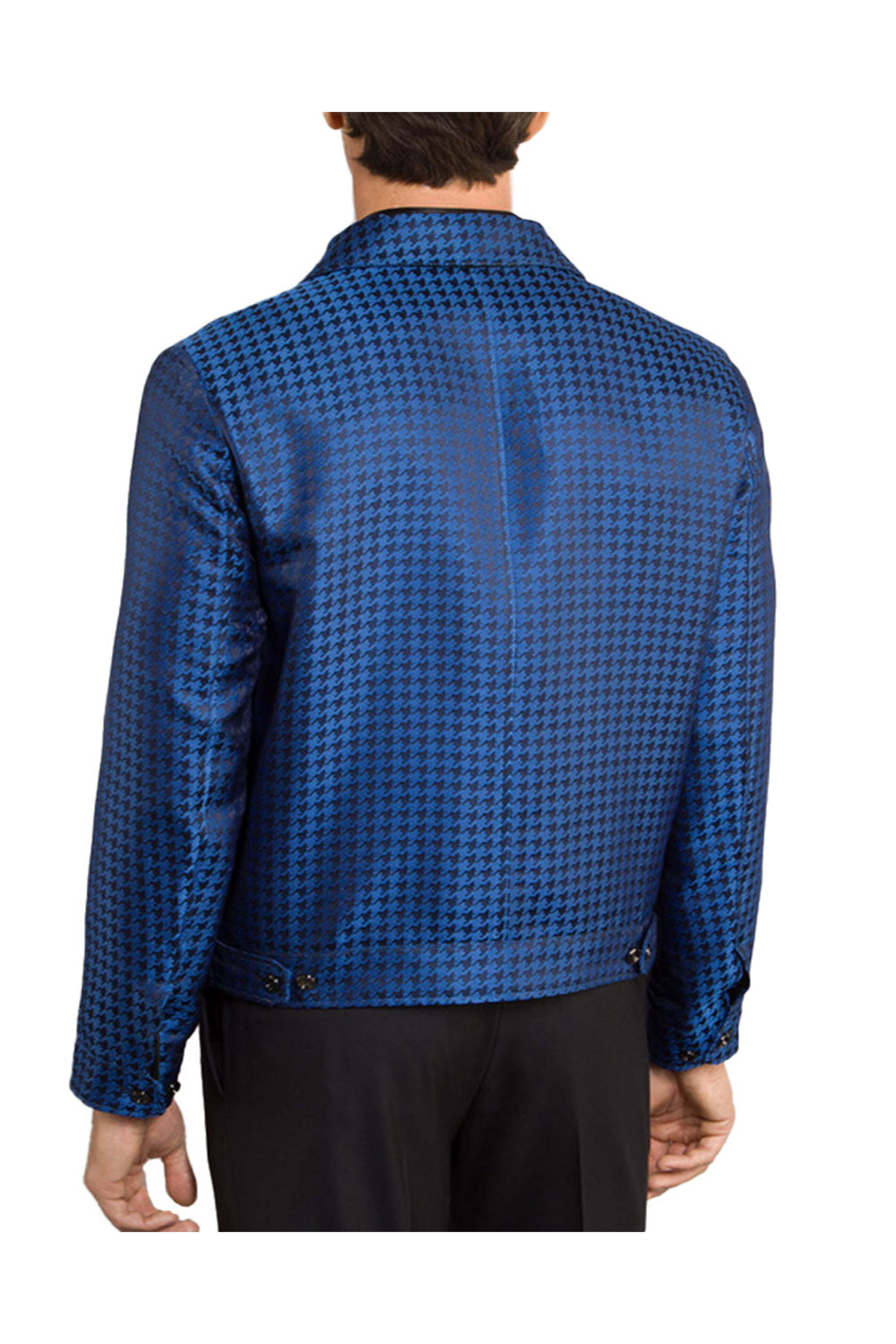 Stefano Ricci - Navy Check Bomber Jacket