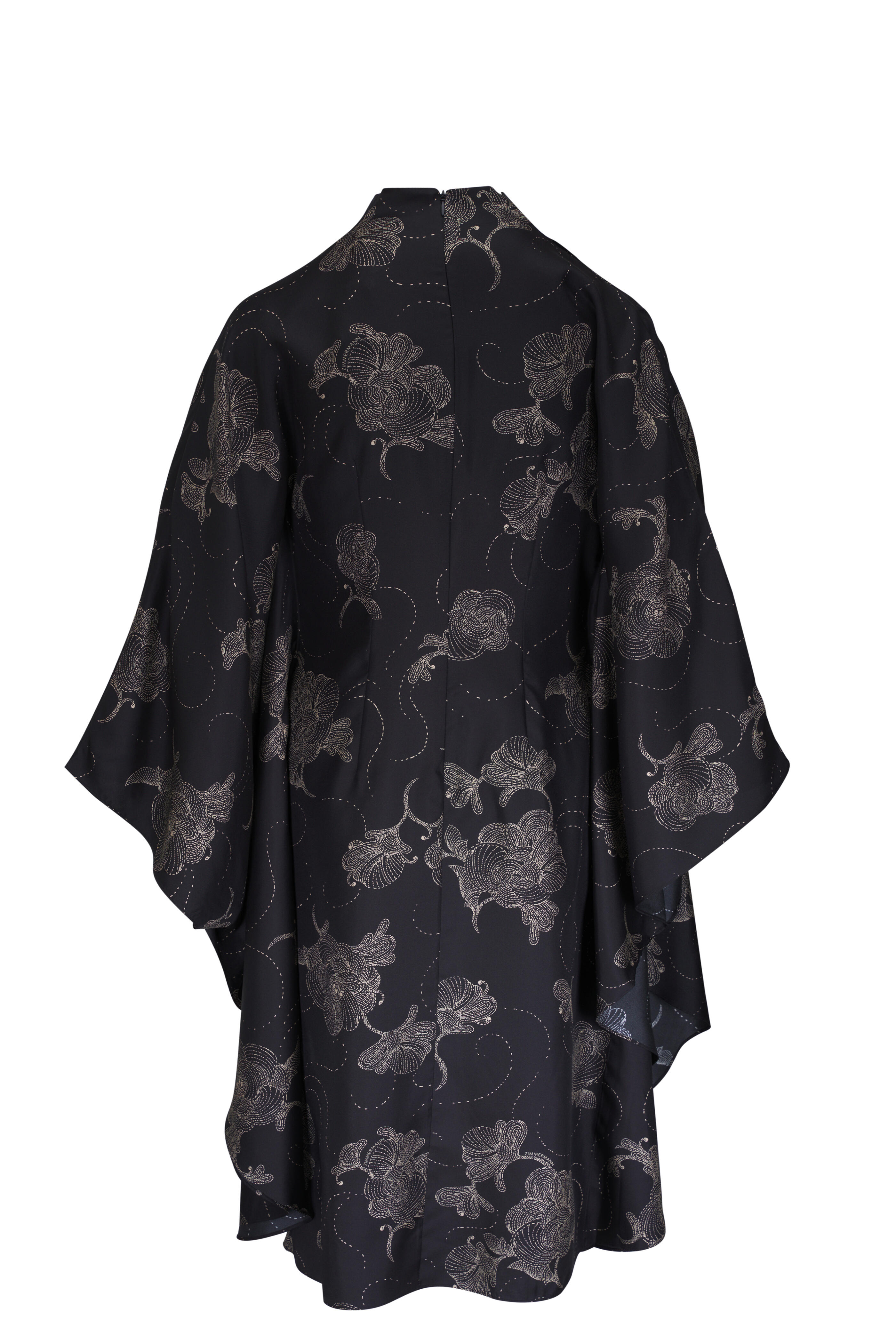 ワンピース ZIMMERMANN Women Mid Skirts 1752DRS251BLK Black Zimmermann - Eden Black Sketch Draped Tunic Dress