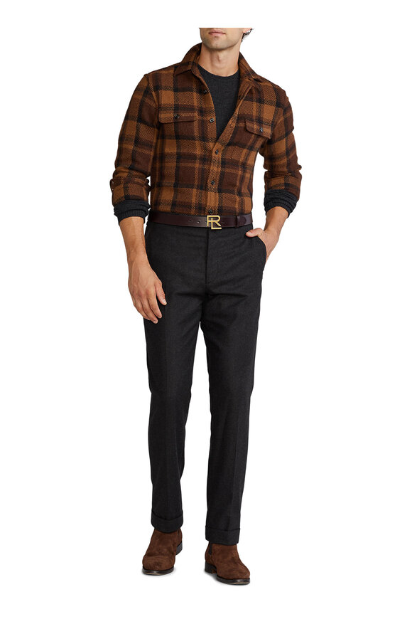 Ralph Lauren Purple Label - Gregory Wool Flannel Pant