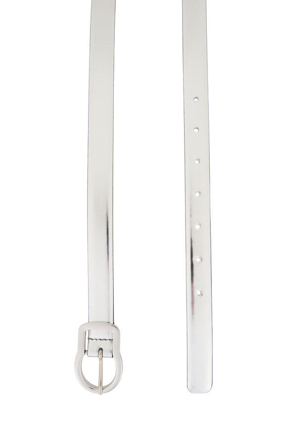 Dorothee Schumacher Mirror Shine Silver Leather Belt - view 2