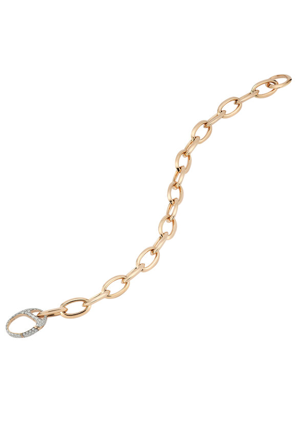 Walters Faith Garnett 18K Rose Gold & Diamond Link Bracelet