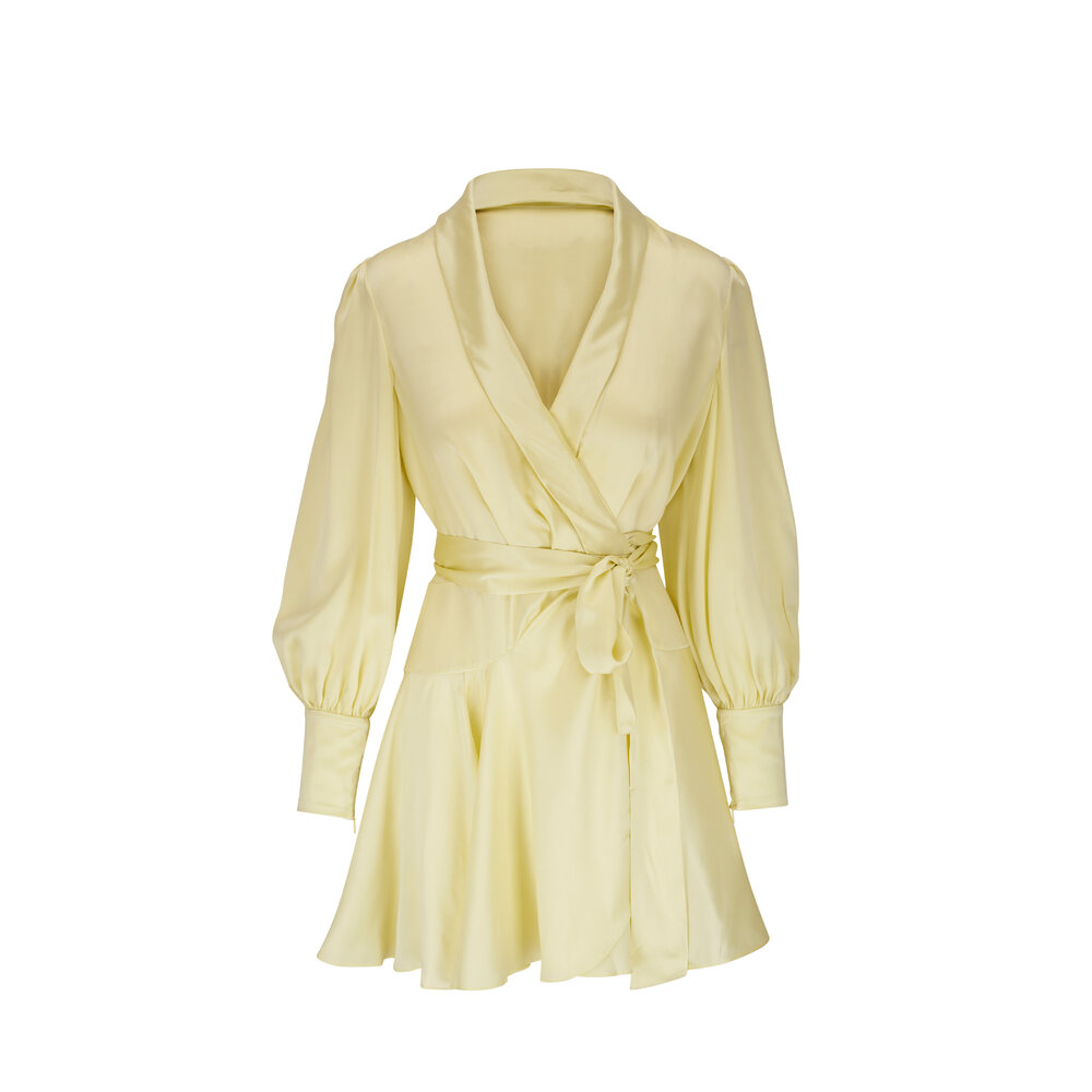 ワンピース Zimmermann silk minidress Zimmermann Draped Stretch Silk Minidress | Saks Fifth Avenue