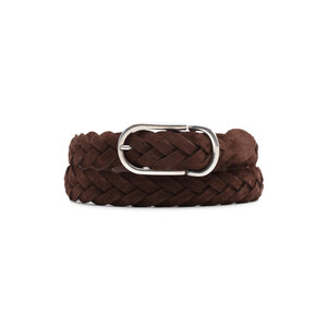 Brunello Cucinelli - Woven Leather Belt in Mustang