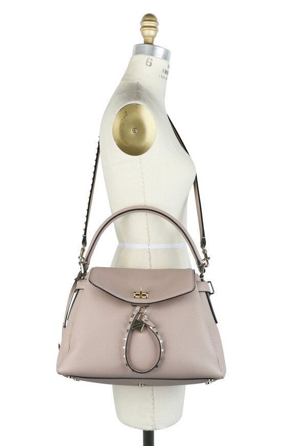 Valentino Garavani - Twiny Poudre Leather Shoulder Bag 