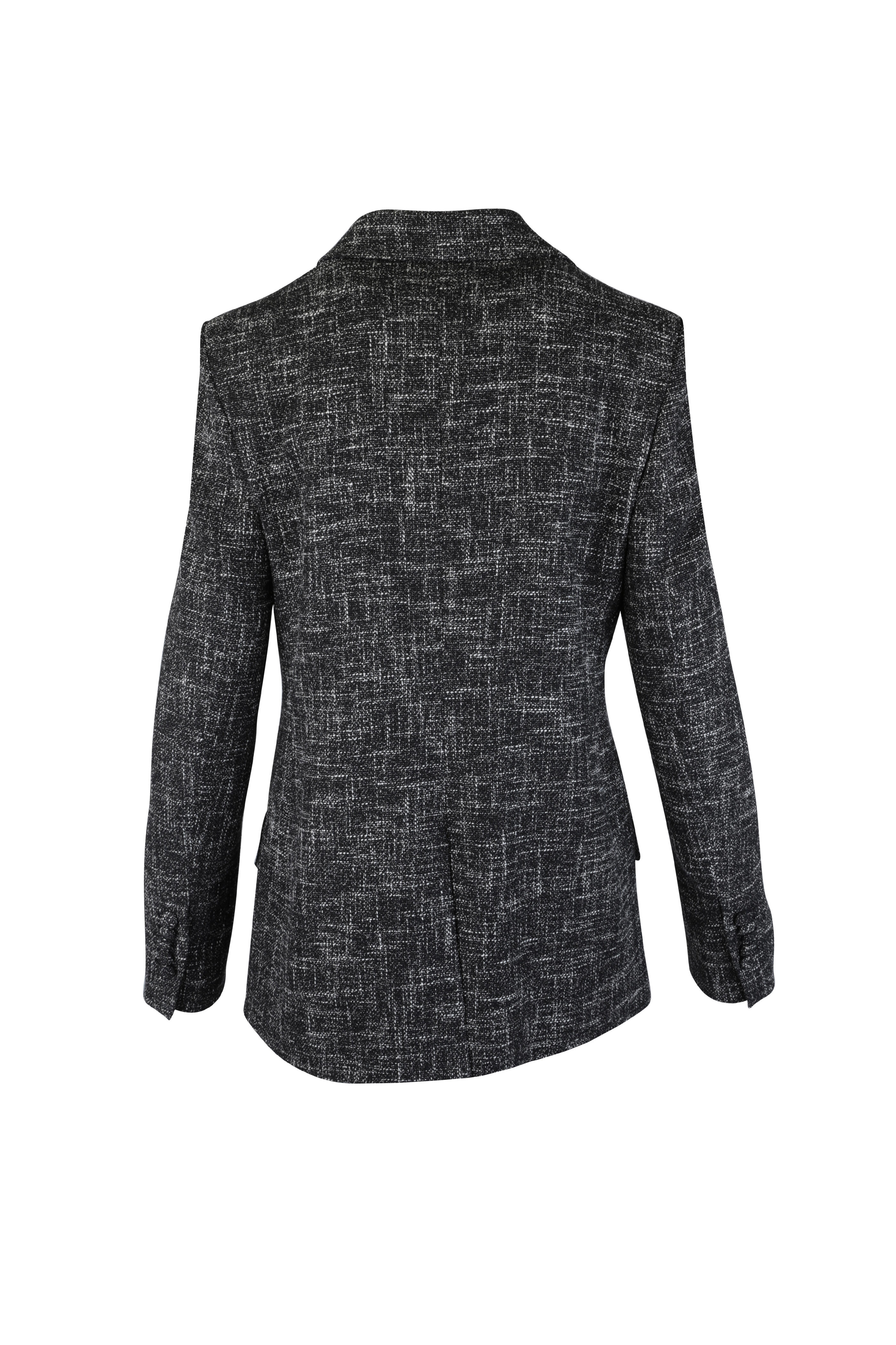 Oscar de la Renta - Midnight Pinstripe & Melange Jacket
