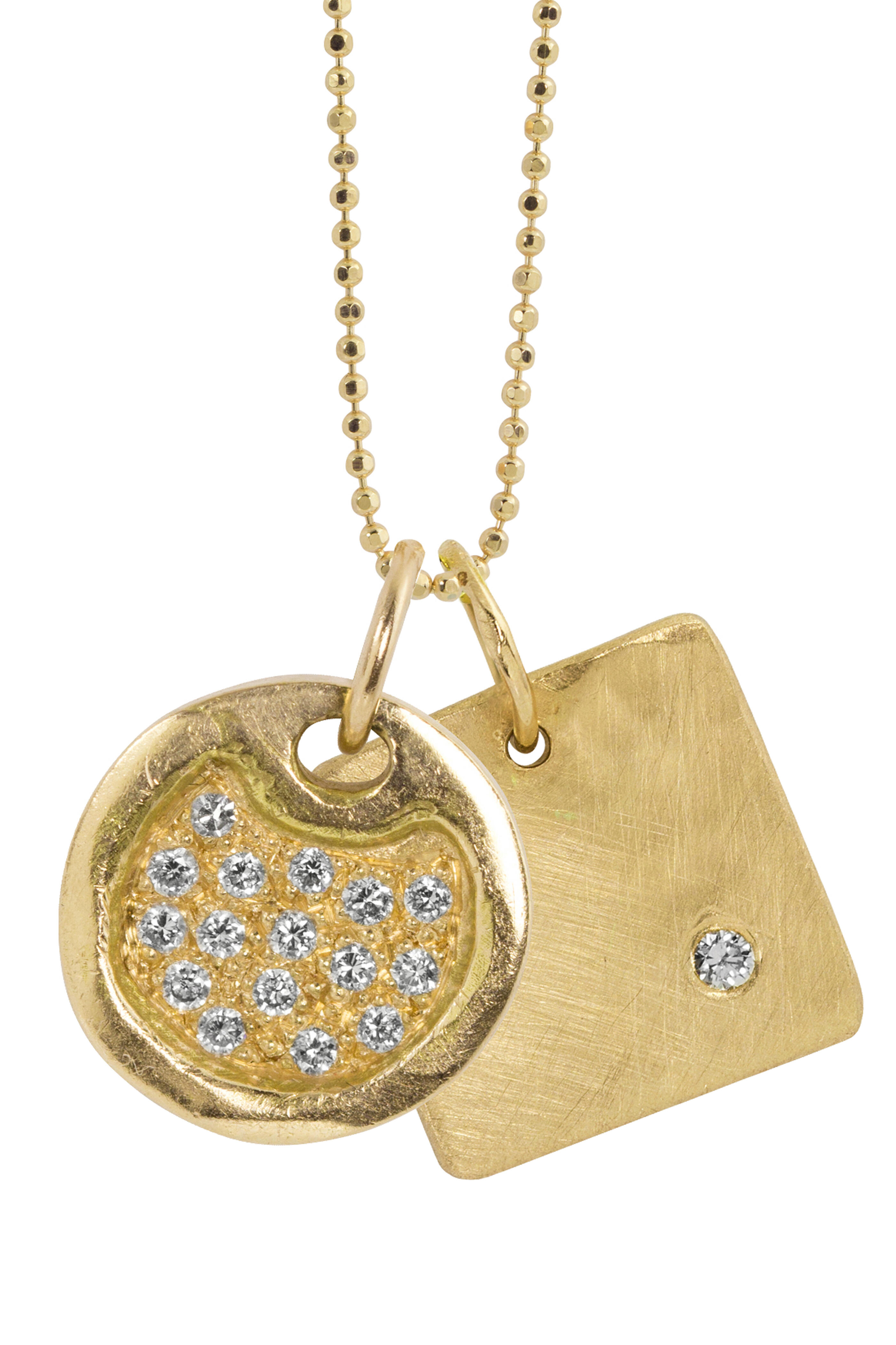 Julez Bryant - 14K Yellow Gold Dena & Mora Charm Necklace