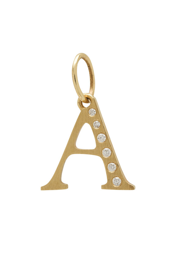 Claudia Mae Letter A Charm Pendant