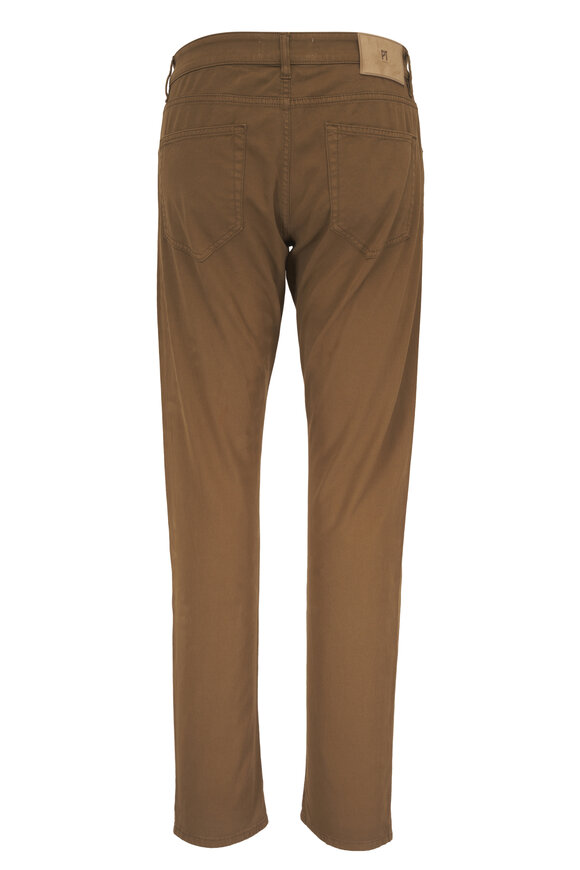 PT Torino Brown Stretch Cotton & Cashmere Five Pocket Pant - view 3