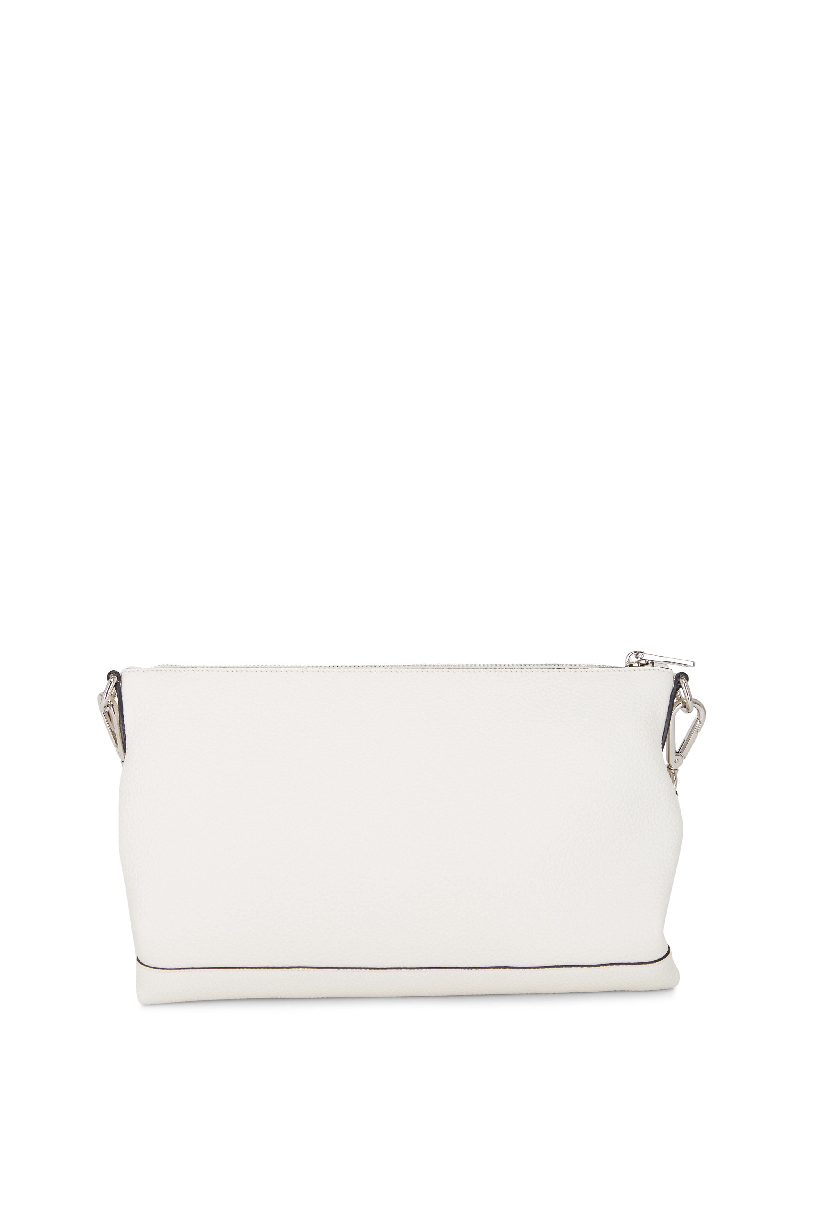 Prada - Vitello Diana White Leather Slim Shoulder Bag