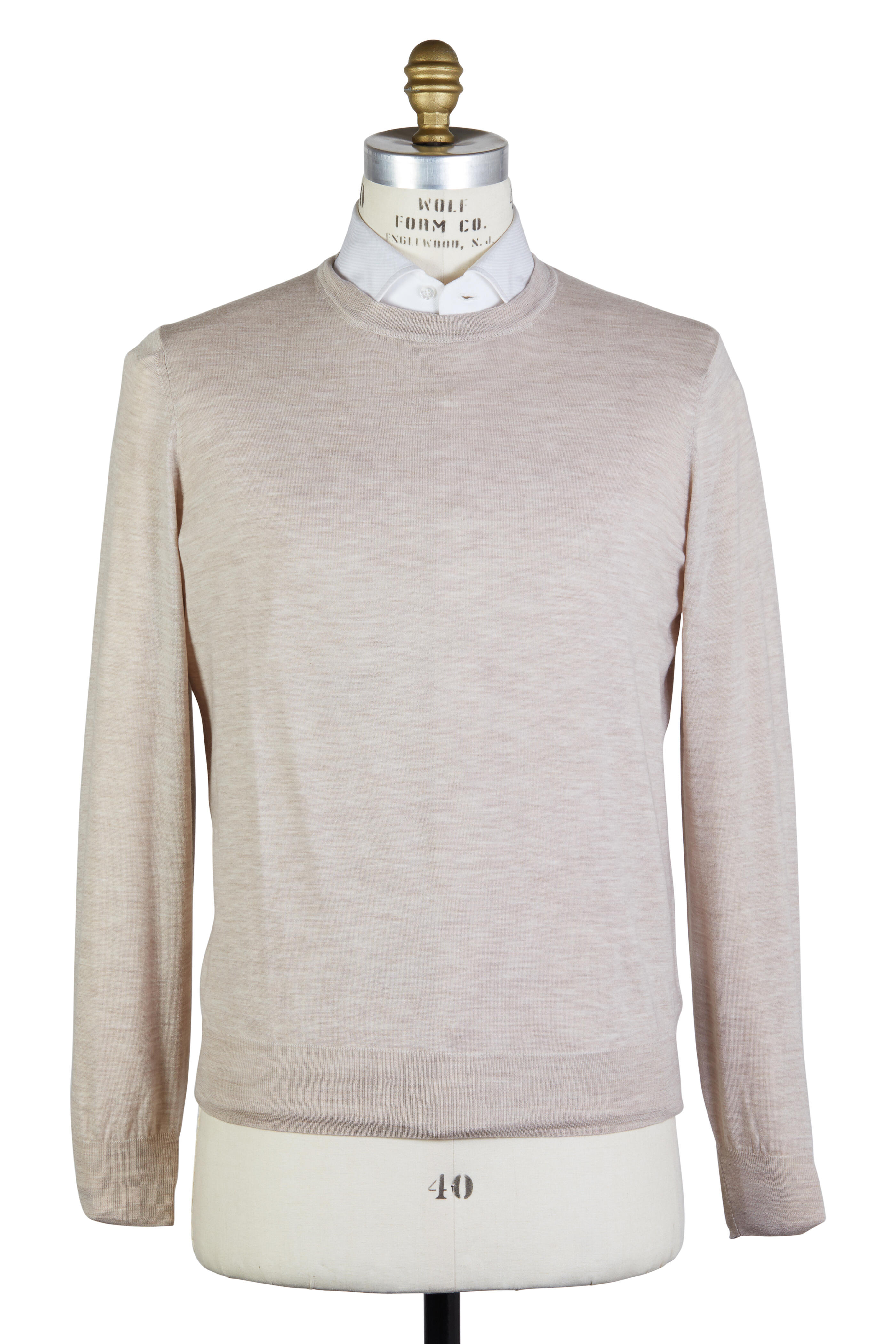 Brunello Cucinelli - Oatmeal Wool & Cashmere Sweater