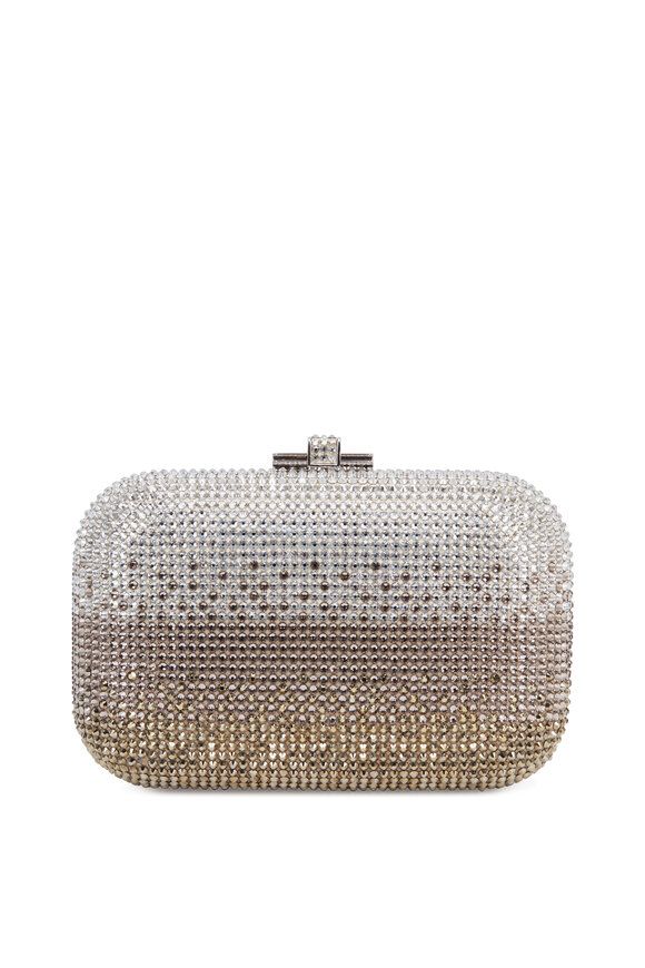 Judith Leiber Couture - Silver Degrade Crystal Slide-Lock Minaudière