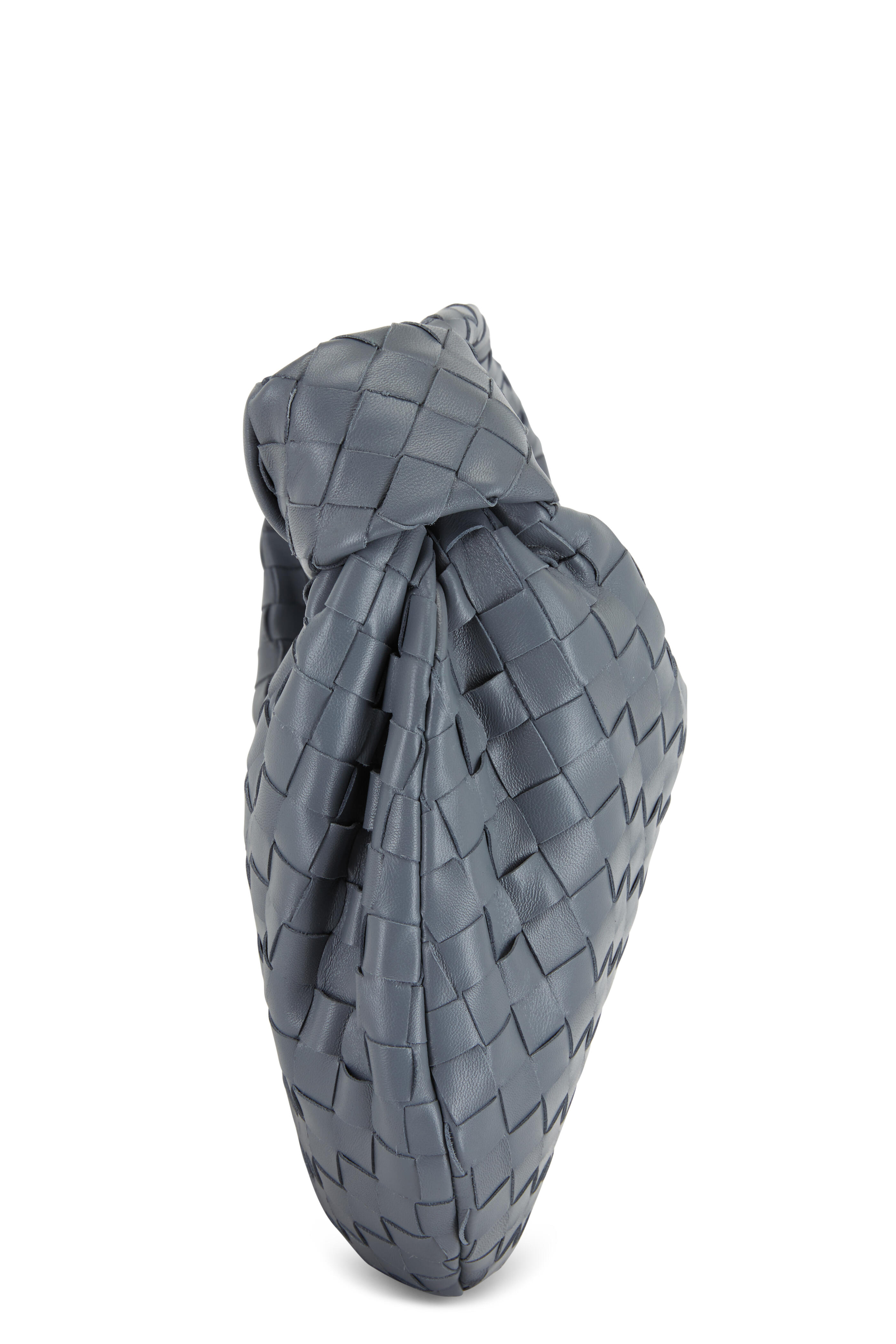 Bottega Veneta Women's Teen Jodie Space Blue Woven Leather Bag | by Mitchell Stores