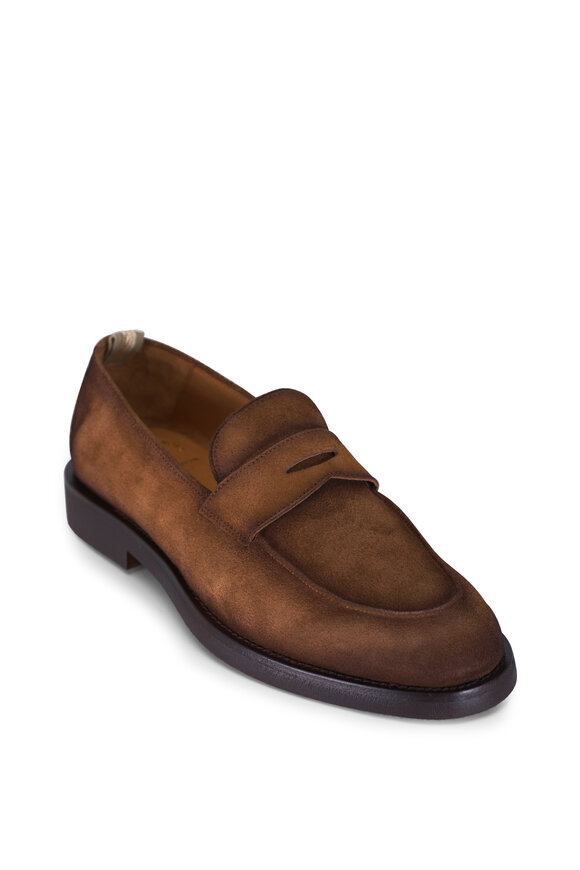 Officine Creative Opera Flexi 101 Medium Brown Suede Loafer