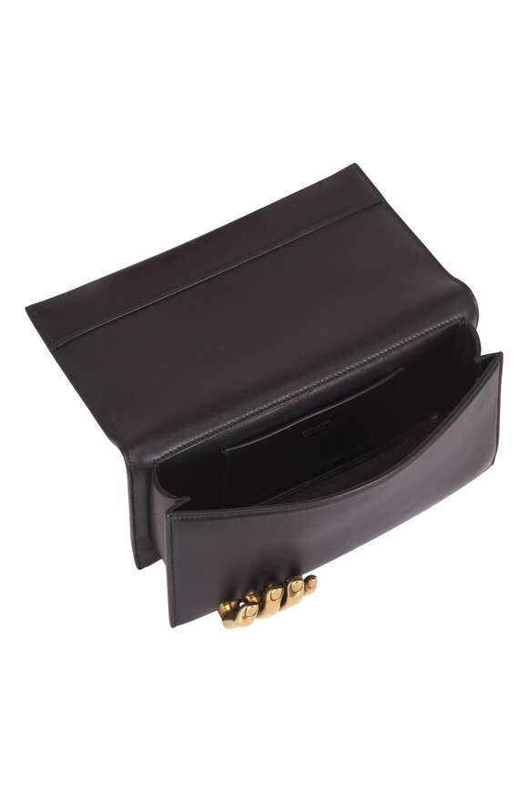 Khaite Black Leather Had Clutch - view 6