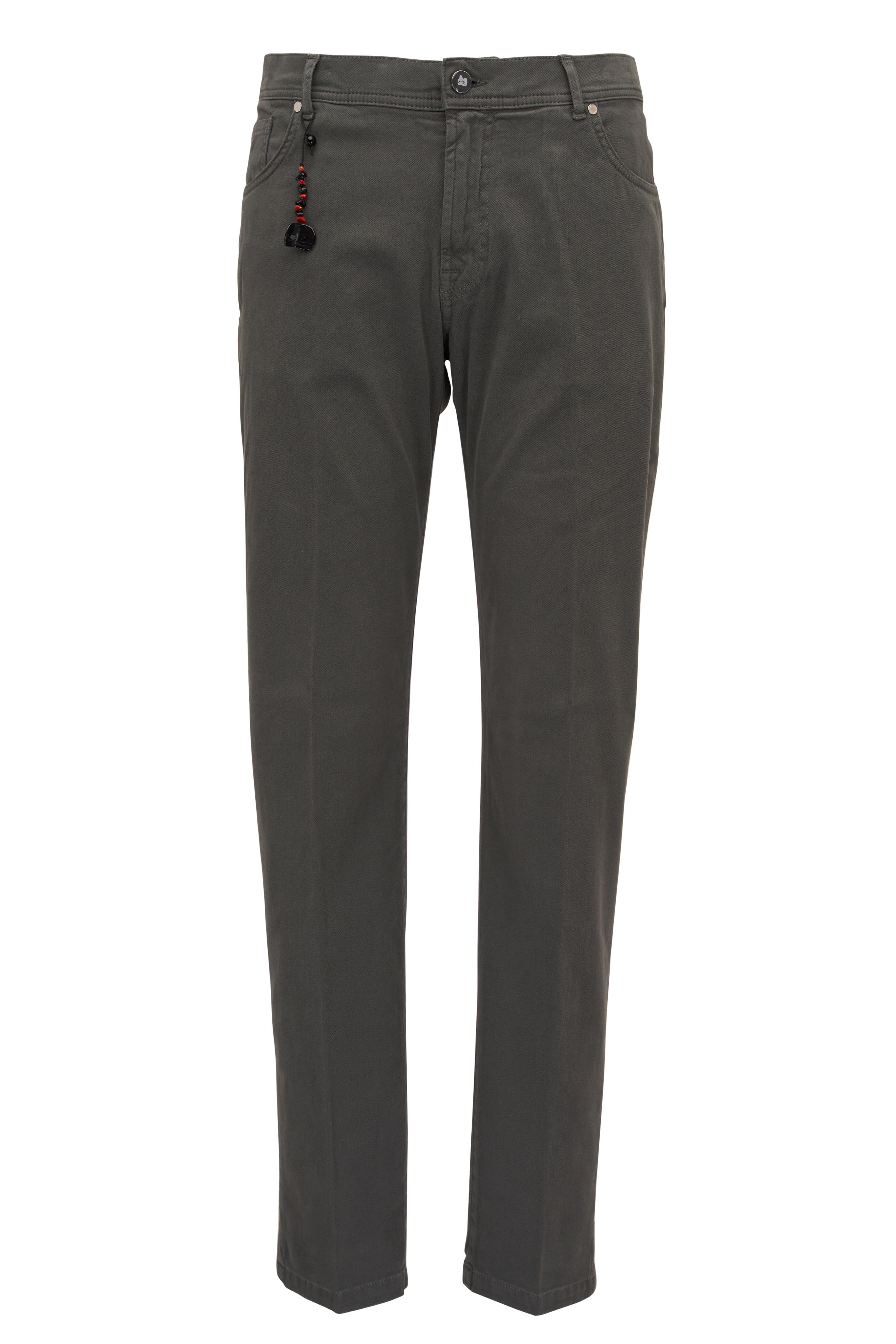 Marco Pescarolo - Gray Micropique Five Pocket Pant