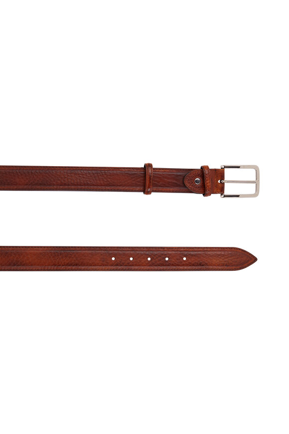 Bontoni - Brown Leather Belt