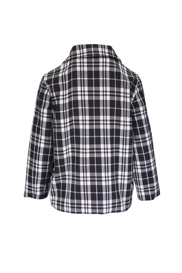 Peter Cohen Trek Black & White Cotton Tartan Jacket - view 2