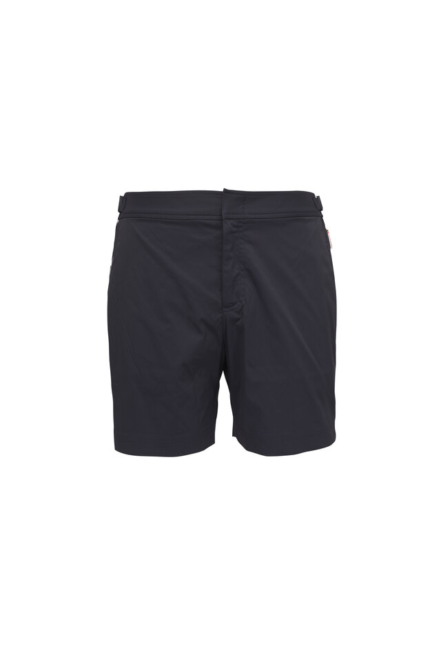Orlebar Brown - Standard Nova Blue Riptide Print Swim Trunks