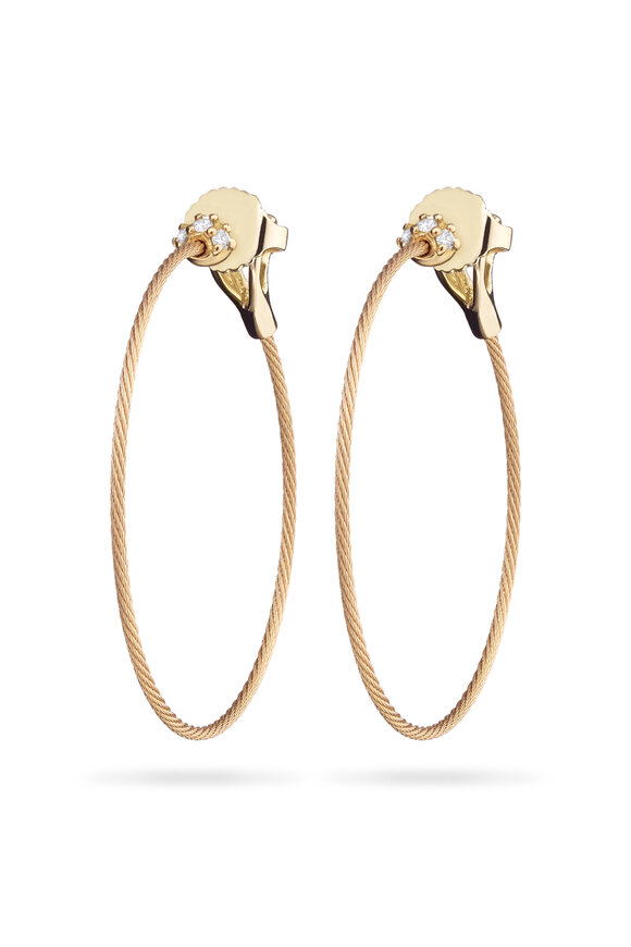 Paul Morelli 18k Yellow Gold Unity Hoop Earring - view 1