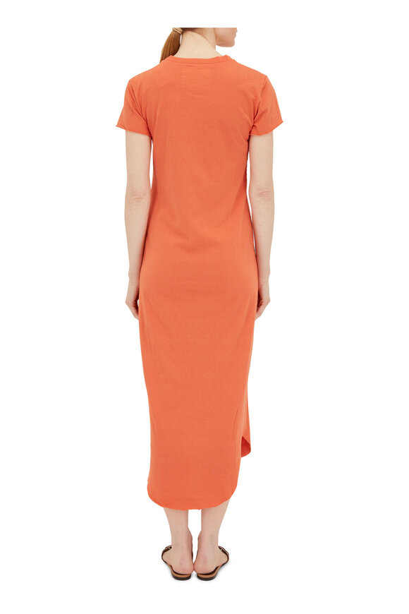 Frank & Eileen - Orange Cotton T-Shirt Dress 