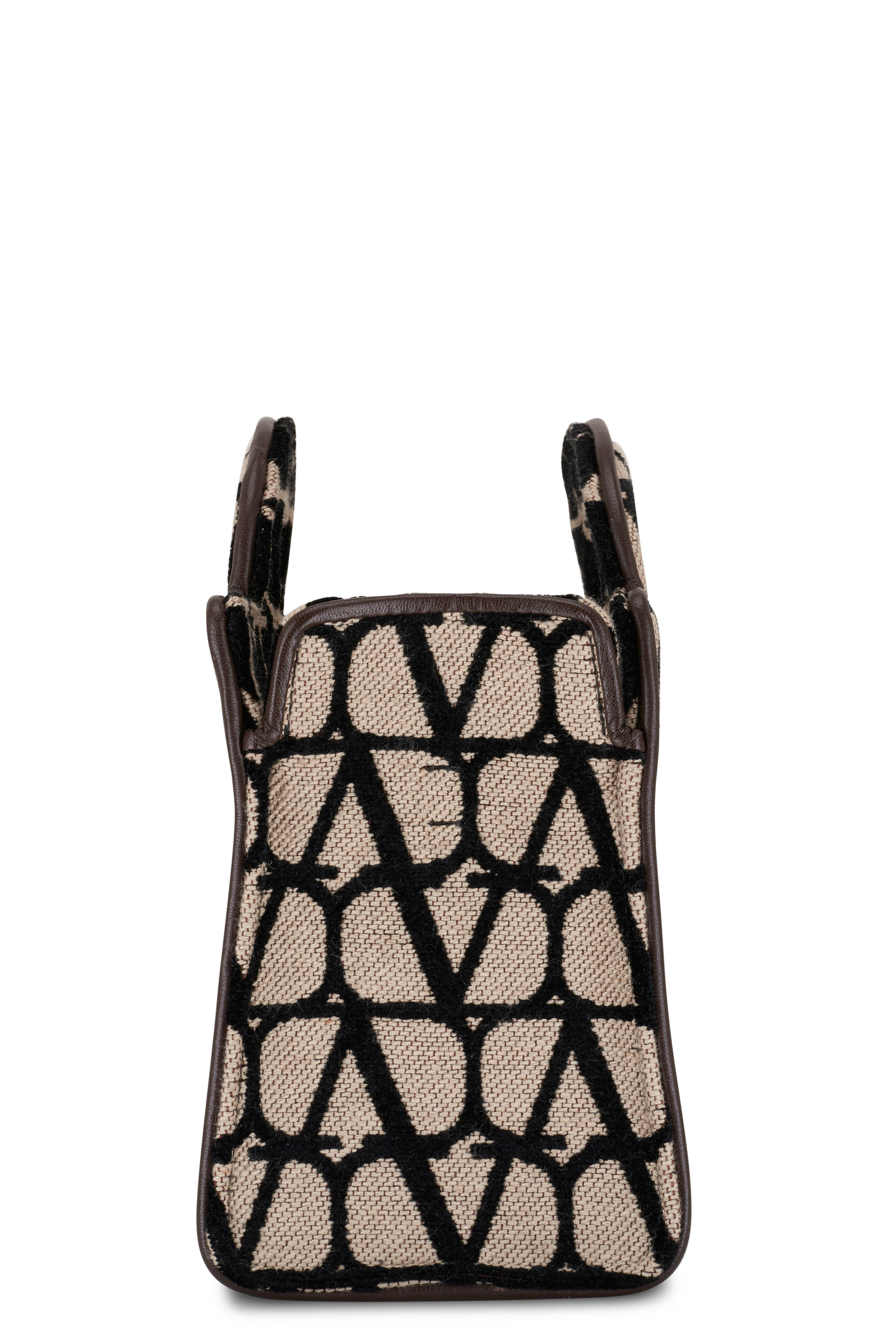 Mini Crossbody Bag With Toile Iconographe Print And Leather Details for Man  in Beige/black