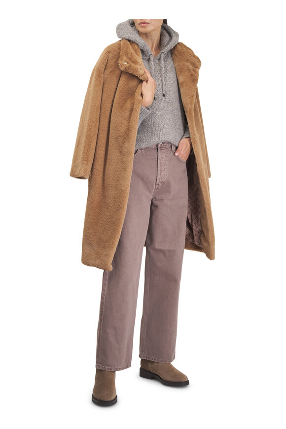 Herno Beige Faux Fur Coat - view 2