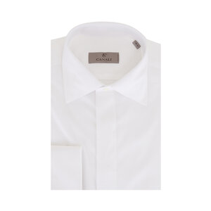 canali white dress shirt Canali - White Cotton Formal Dress Shirt