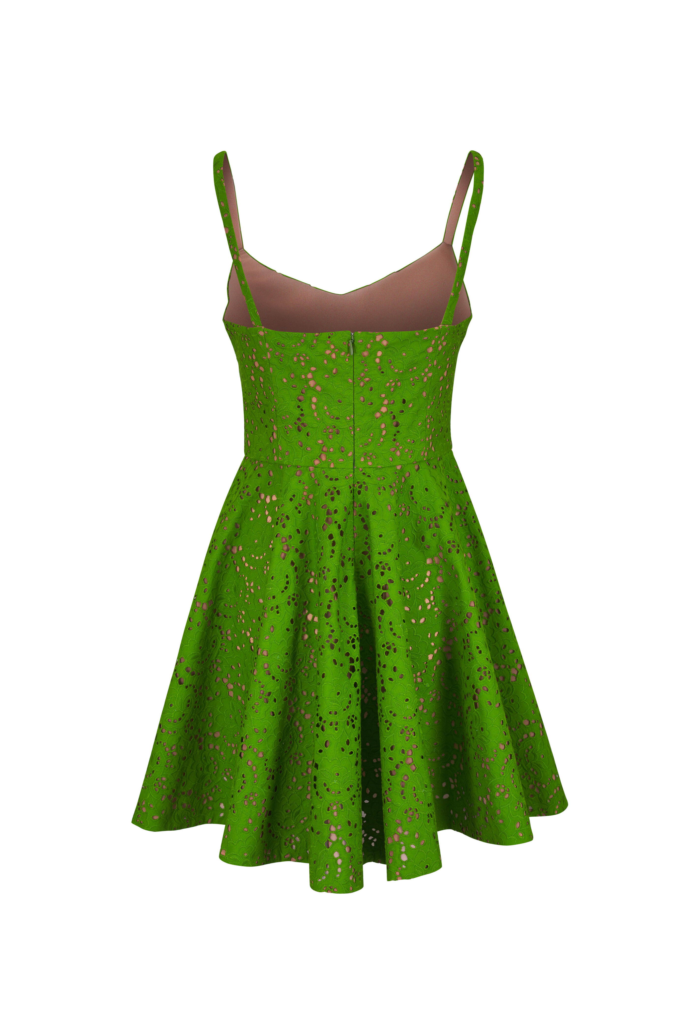 Michael Kors Collection - Palm Green Broderie Anglaise Cotton Dress