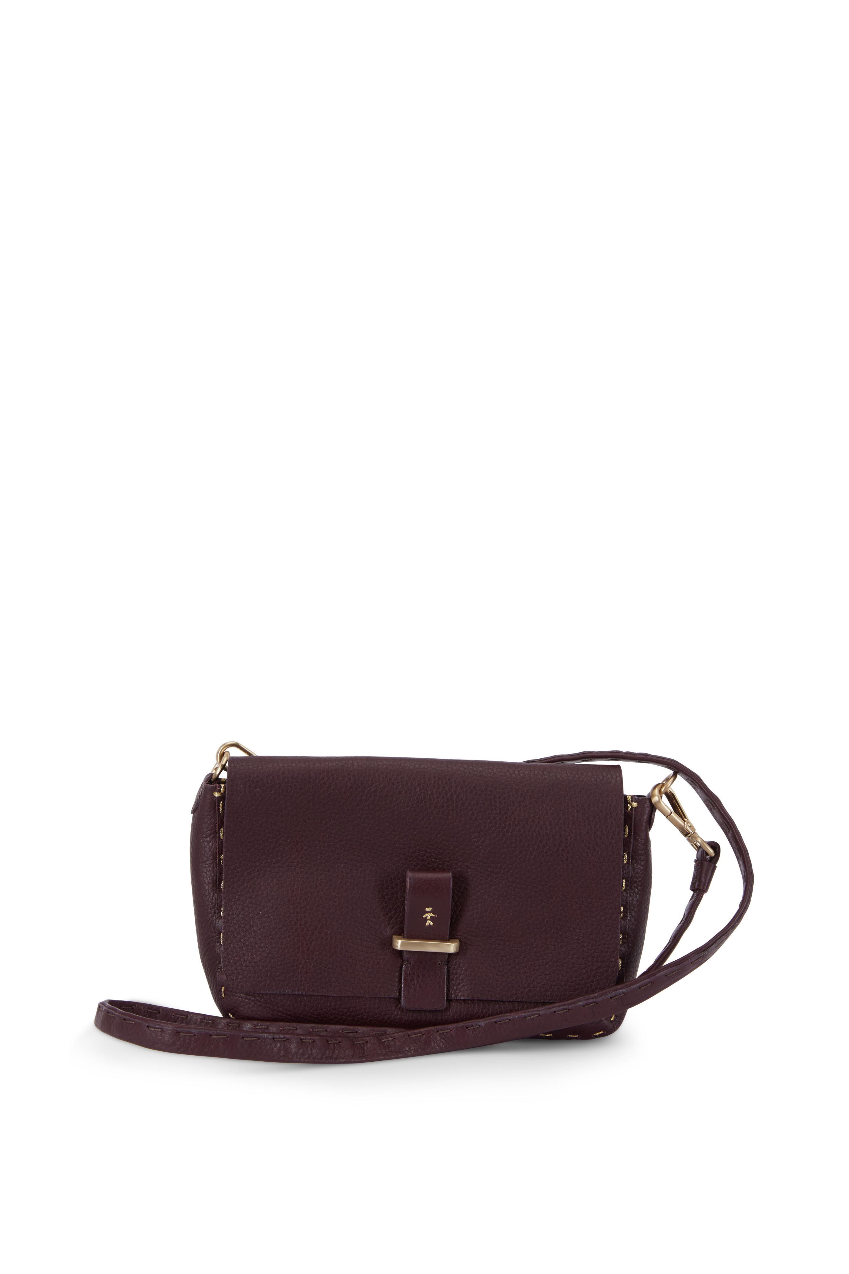 Henry Beguelin - Pochette Simply Band Wine Small Shoulder Bag