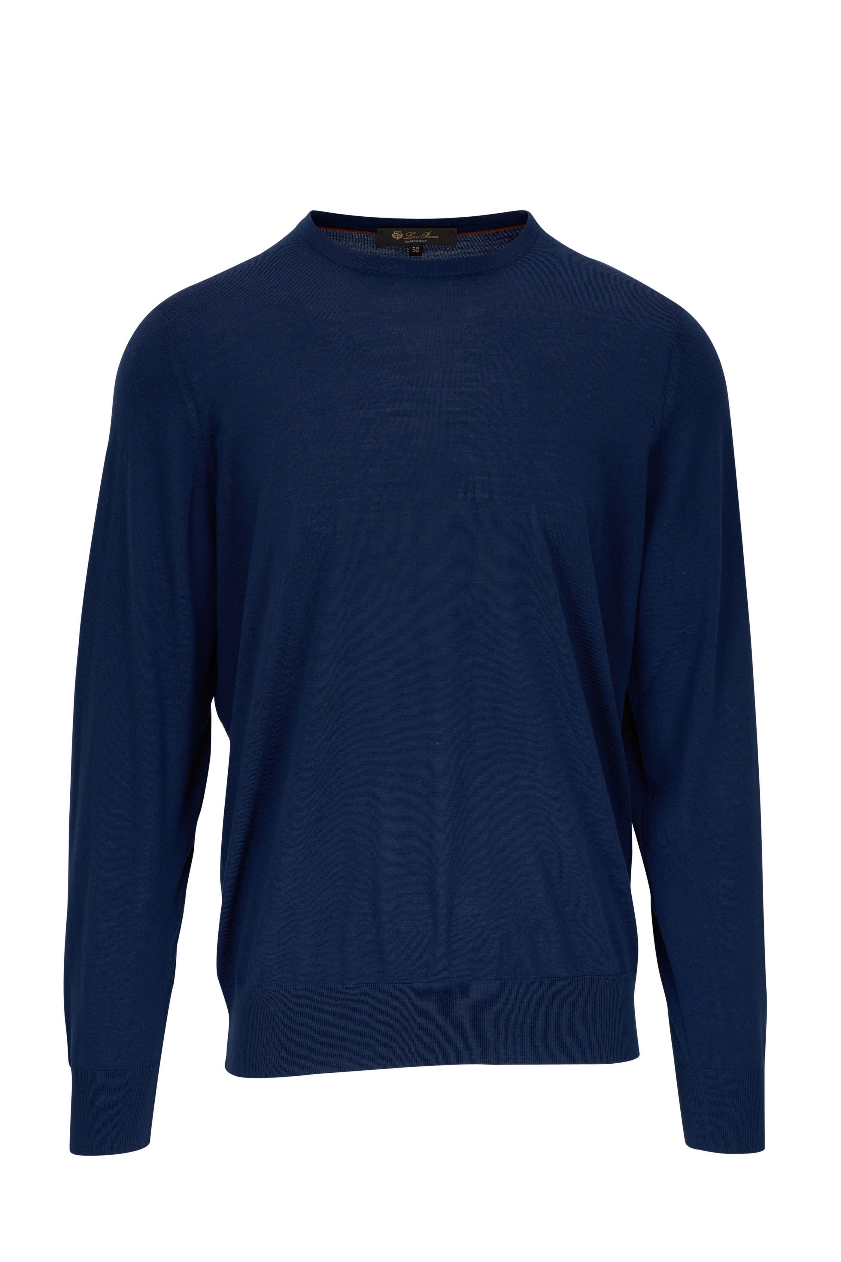 Loro Piana - Blue Wish Wool Crewneck Sweater | Mitchell Stores